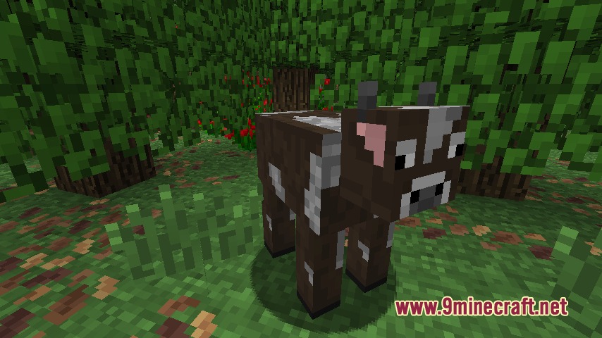 Default Beta Resource Pack Screenshot 3 Default Beta Resource Pack restores the classic cow model in a forest