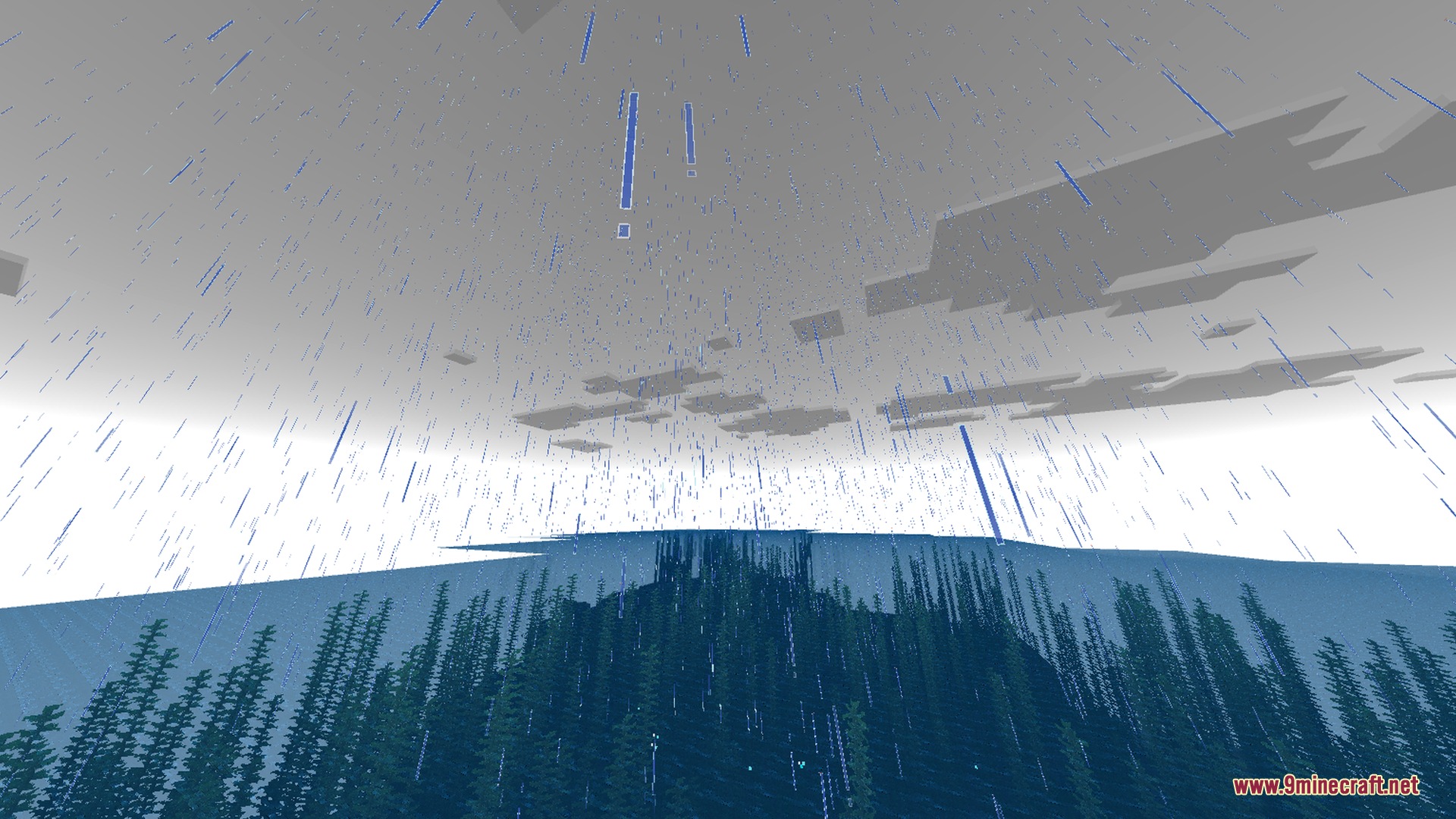 Default RTX Shader Screenshot 10 Rain falling over the ocean with volumetric fog and realistic lighting effects