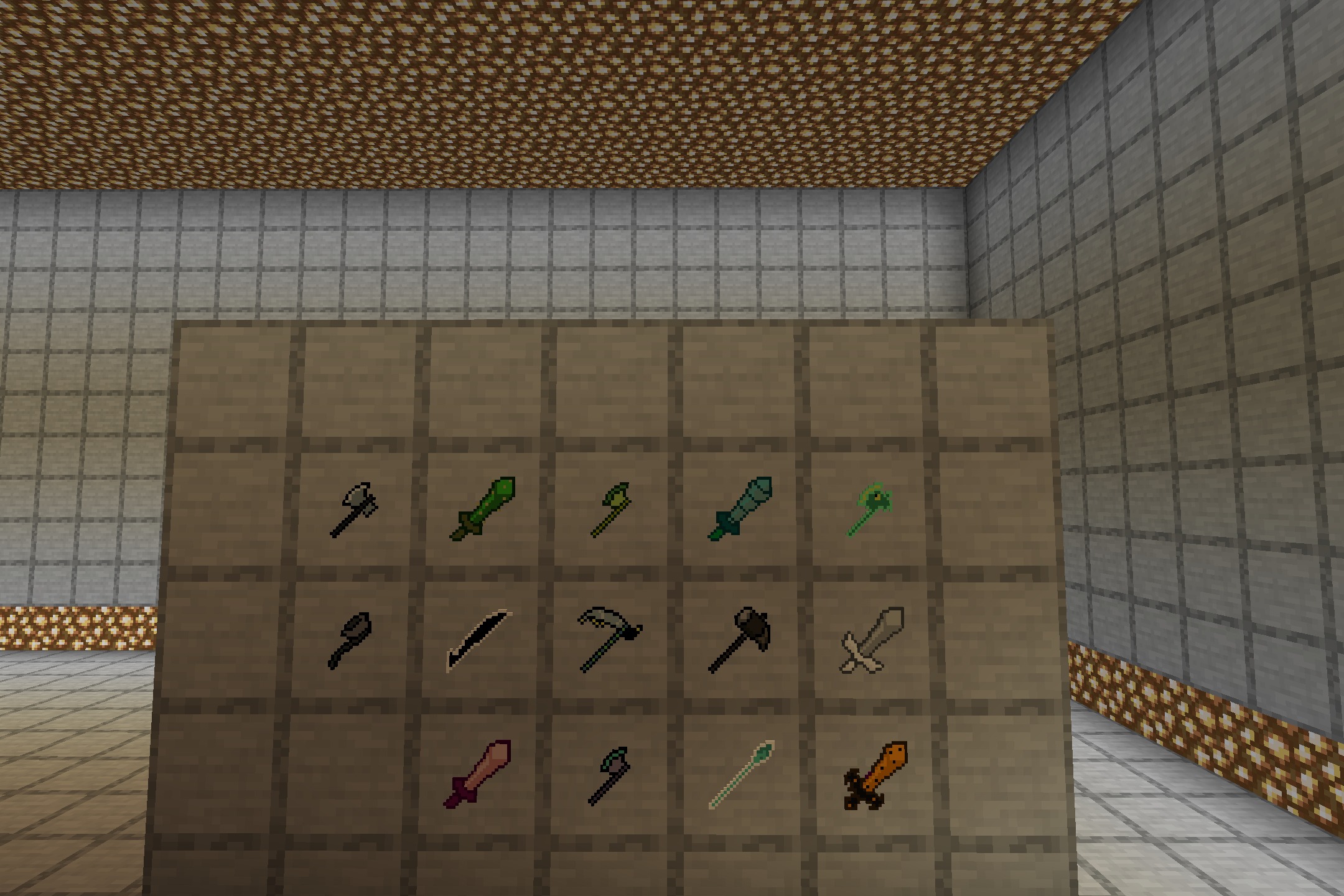 Deltacraft Weapons Resource Pack Screenshot 1 A collection of custom RPG weapons from the Deltacraft Weapons resource pack