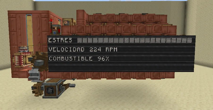 Diesel Generator 1.5 Schematic Screenshots 1 Large copper diesel generator with a display showing speed and fuel levels