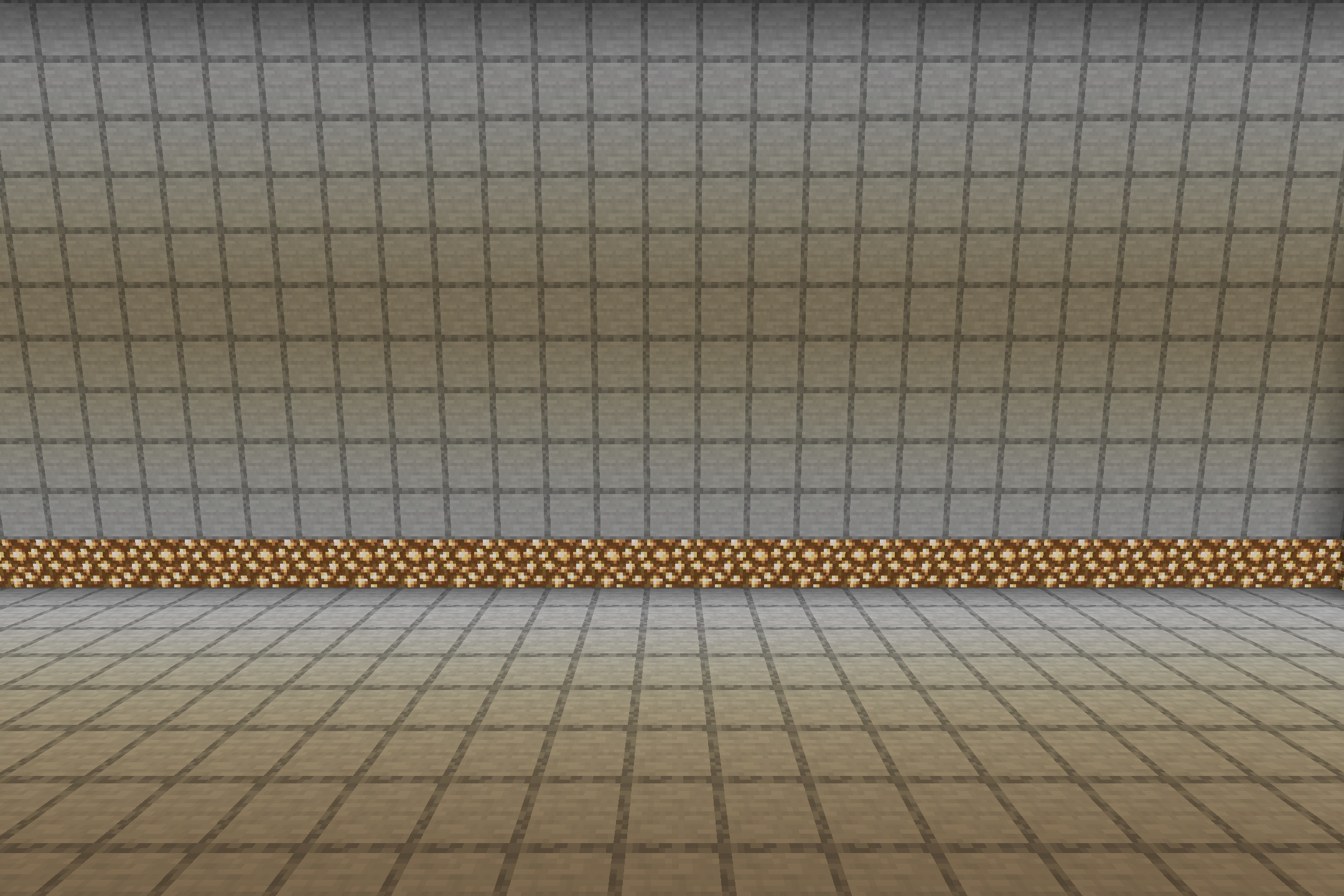 DrDonut Essentials PvP Pack Resource Pack Screenshot 4 A front view of a room with grid walls and glowstone floor trim