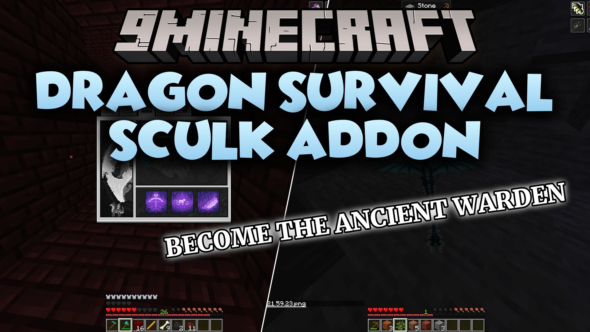 Dragon Survival Sculk Addon Resource Pack