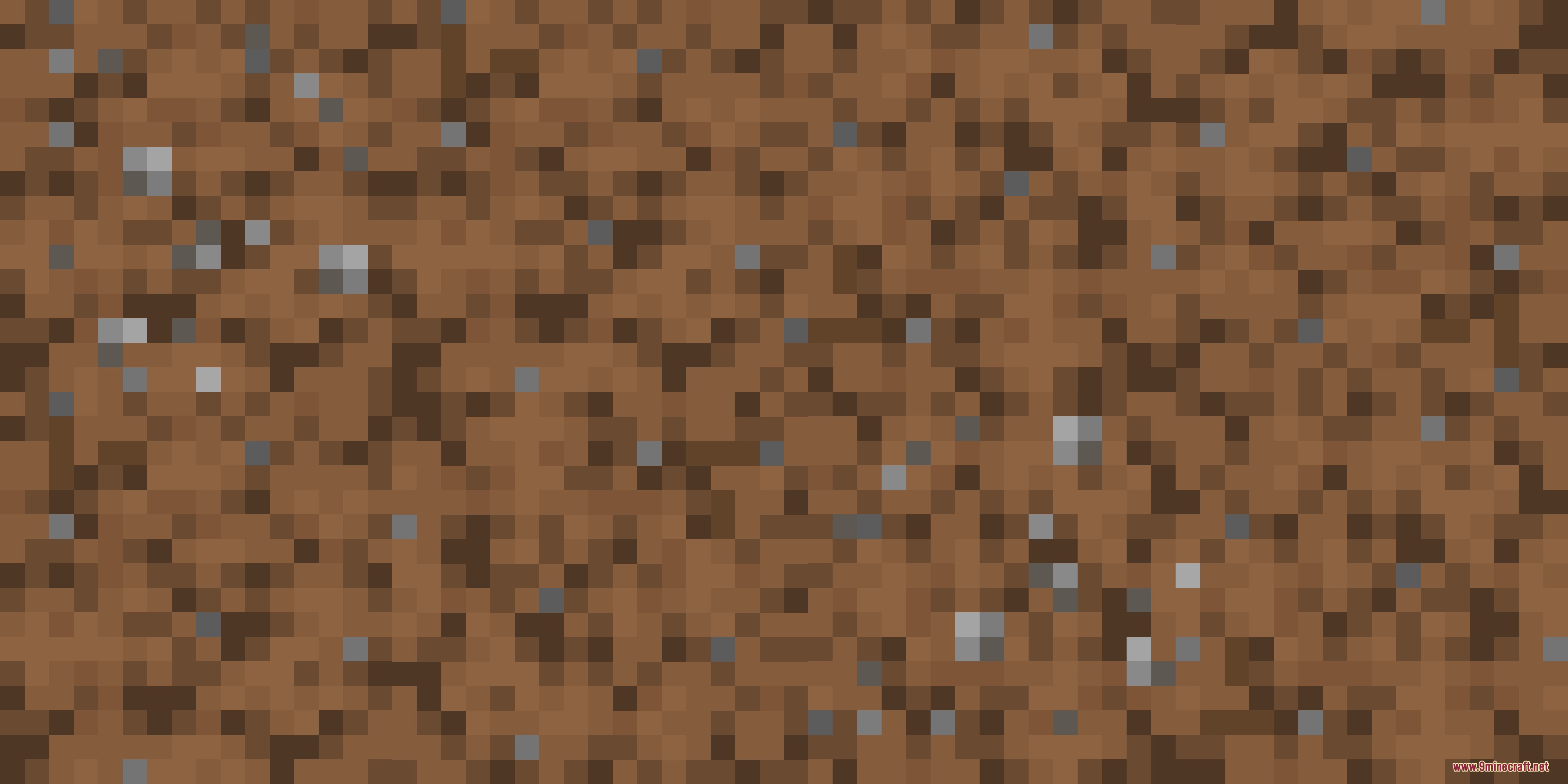 Dungeons Dirt Resource Pack Screenshot 2 Detailed view of a dirt block texture with small grey pebble patterns