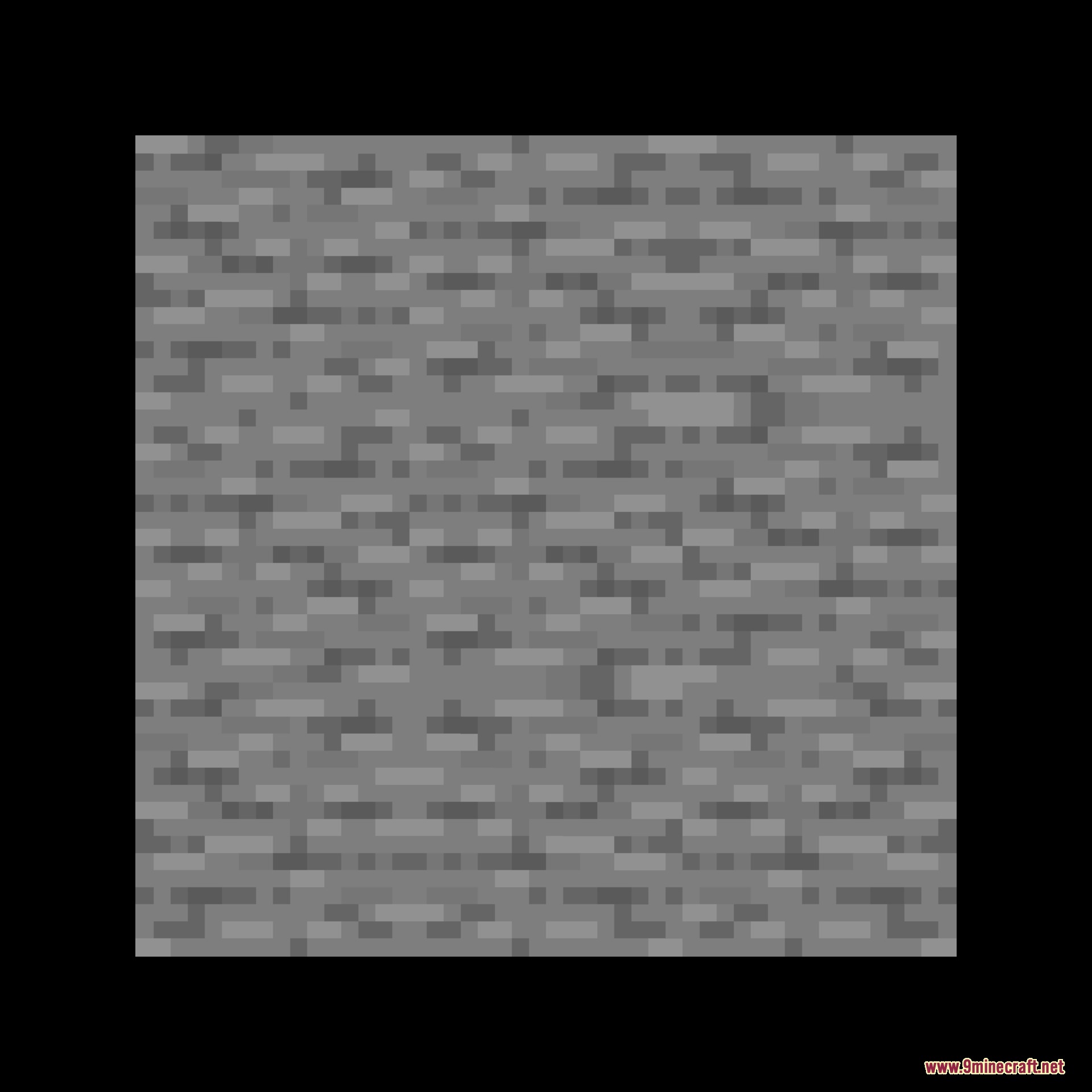 Dungeons Stone Resource Pack Screenshot 4 A square tile showing the detailed gray stone texture for Minecraft caves