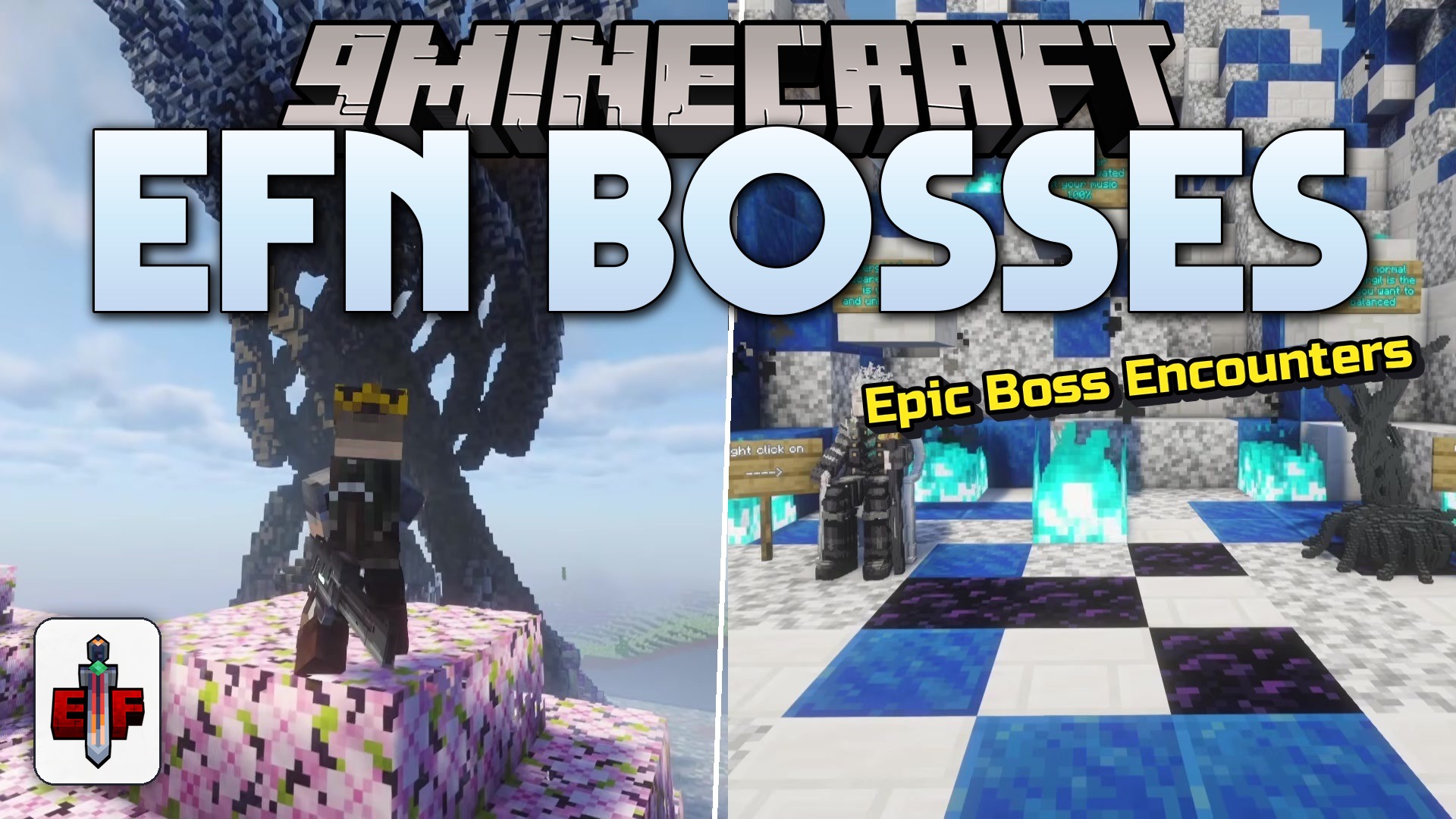 Efn Bosses Mod (1.20.1) – Conquer Famous Bosses in Massive Battle Arenas
