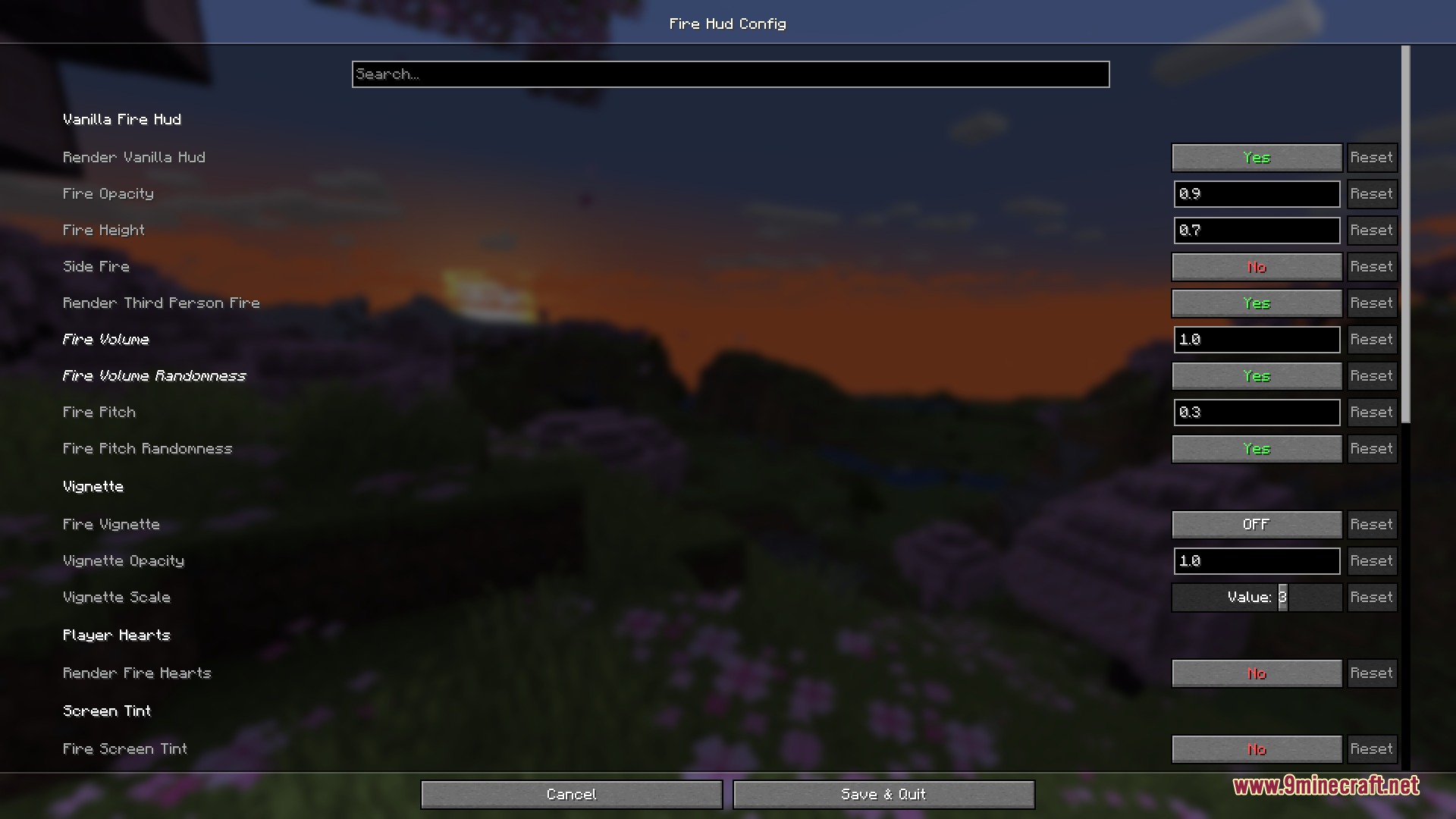 Ember Visual Architect Mod (26.2, 1.21.1) – Clear Screen Vision While Burning — screenshot 3