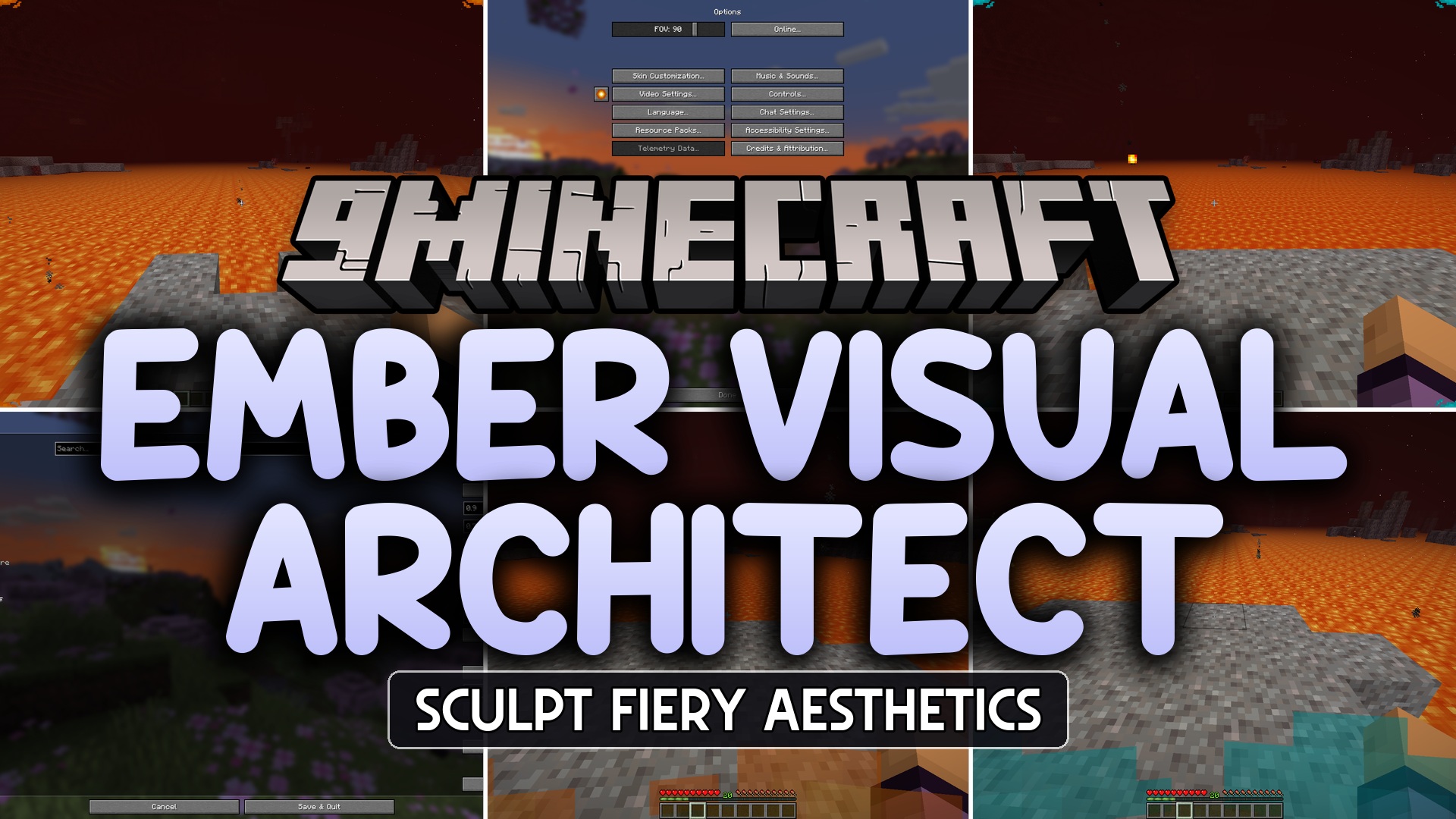 Ember Visual Architect Mod (26.2, 1.21.1) – Clear Screen Vision While Burning