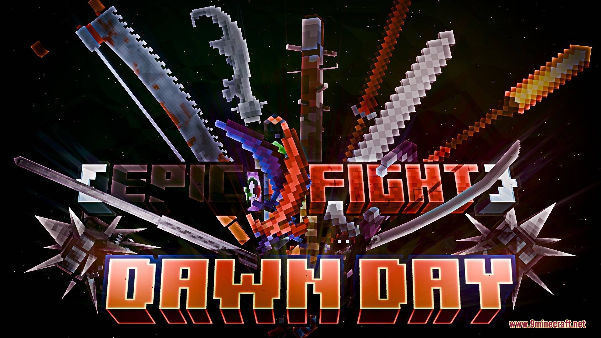 The Epic Fight Dawn Day mod features a large collection of custom weapons