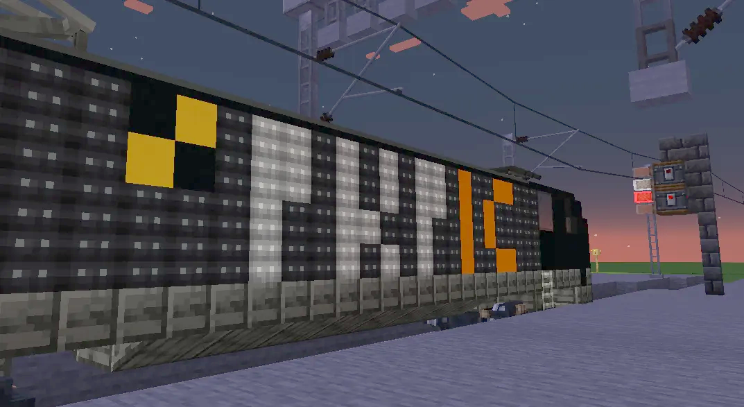 Es64f4 Pkp Intercity Schematic Screenshots 2 A black PKP Intercity locomotive parked on a railway track at night