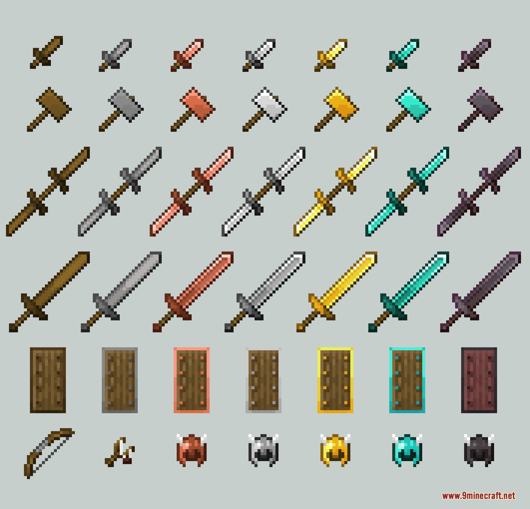 Expanded Weaponry Mod Screenshot 1 Various custom weapons and armor sets from the Expanded Weaponry mod