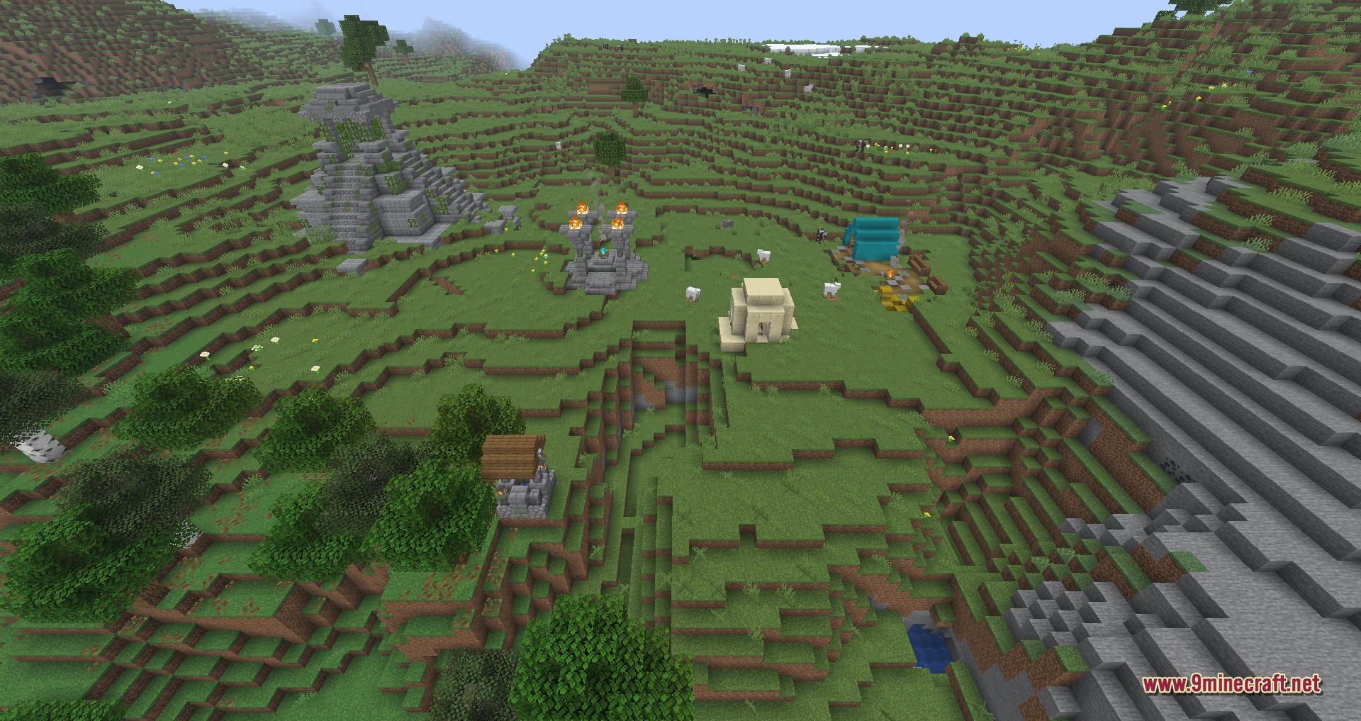 Explorations 9minecraft Mod Screenshot 1 The Explorations mod adds hand built structures like temples to the Overworld