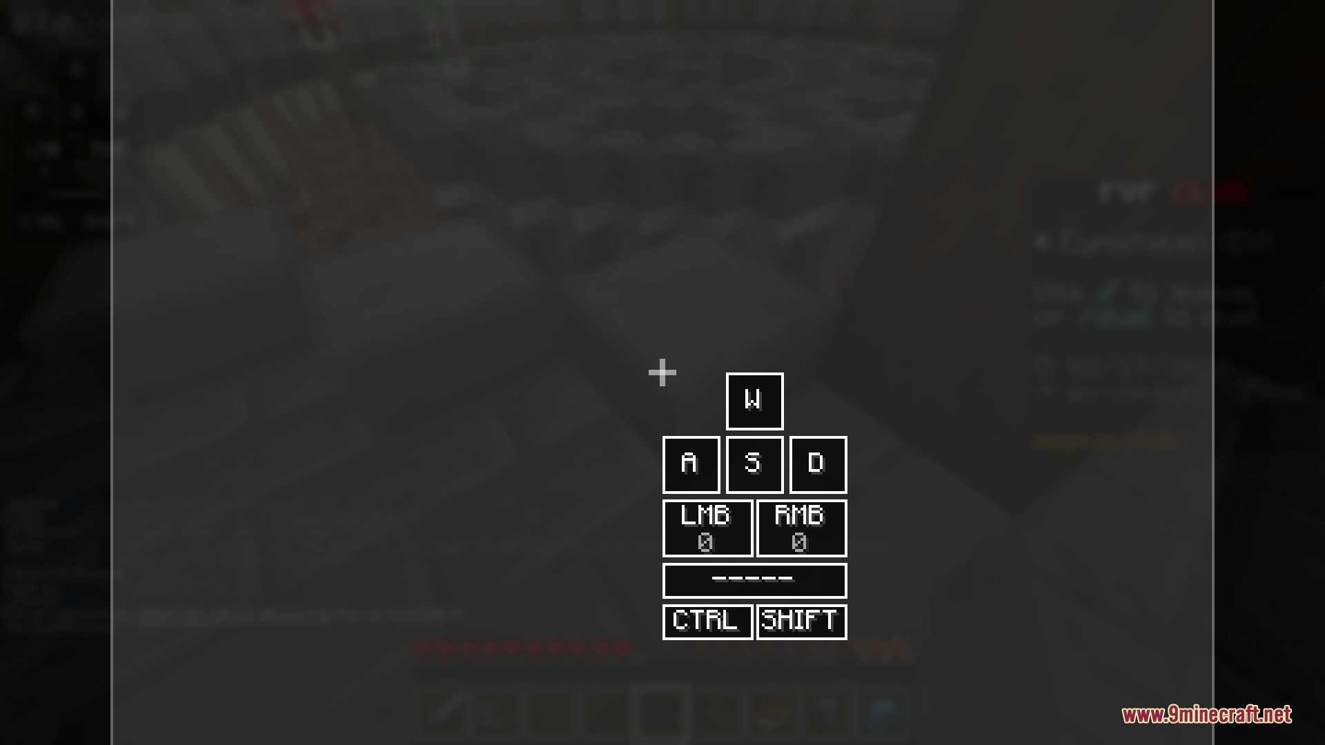Eymistaken's HUD Mod Screenshot 6 The keystroke tracker displays movement and click actions for competitive player combat