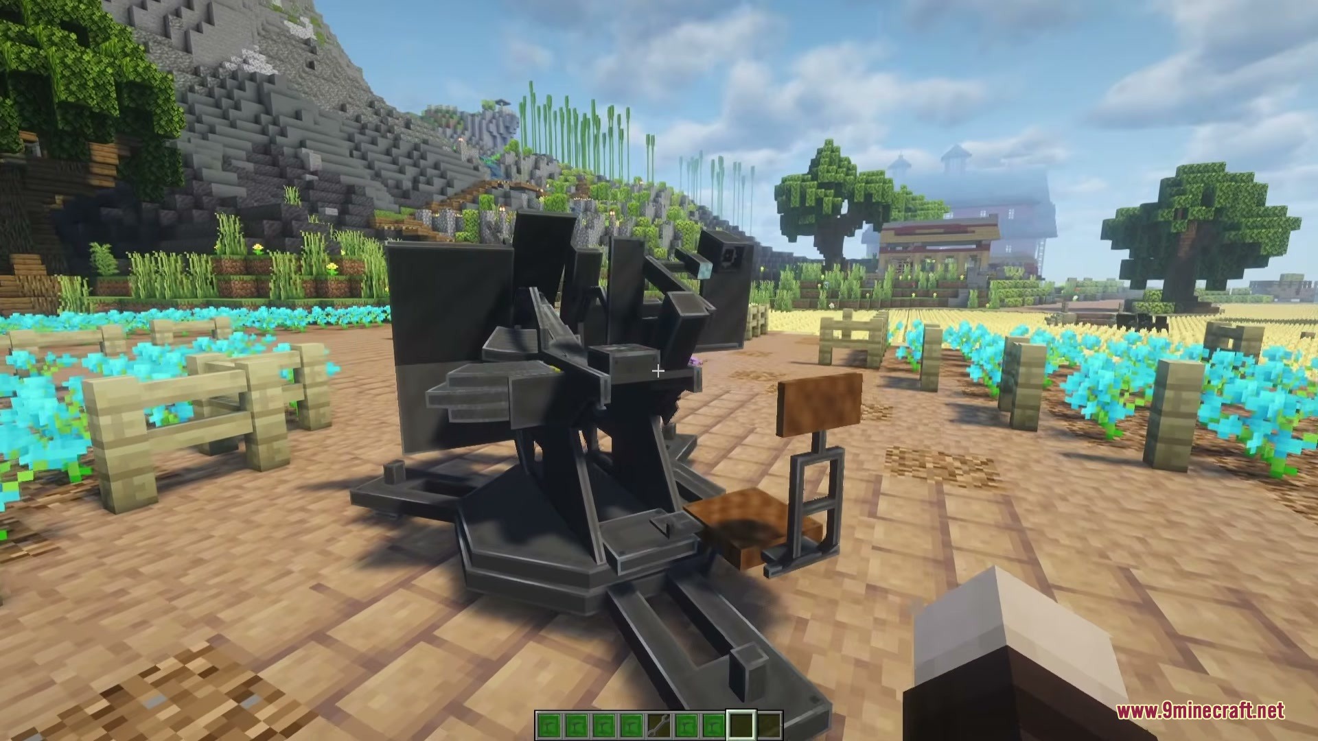 FMGII German Pack Mod Screenshot 2 Close up of a Flak 38 anti aircraft gun with a seat
