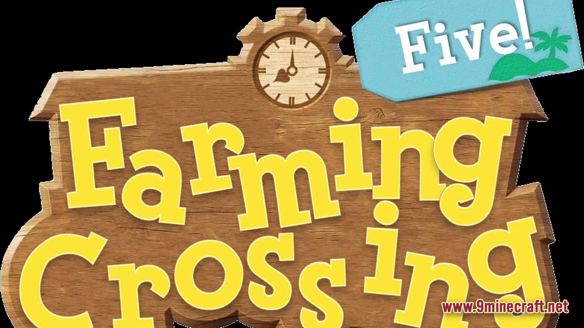 Farming Crossing 5 Made To Order Modpack Screenshot 7 The title logo for the Farming Crossing Five Minecraft modpack on a transparent background