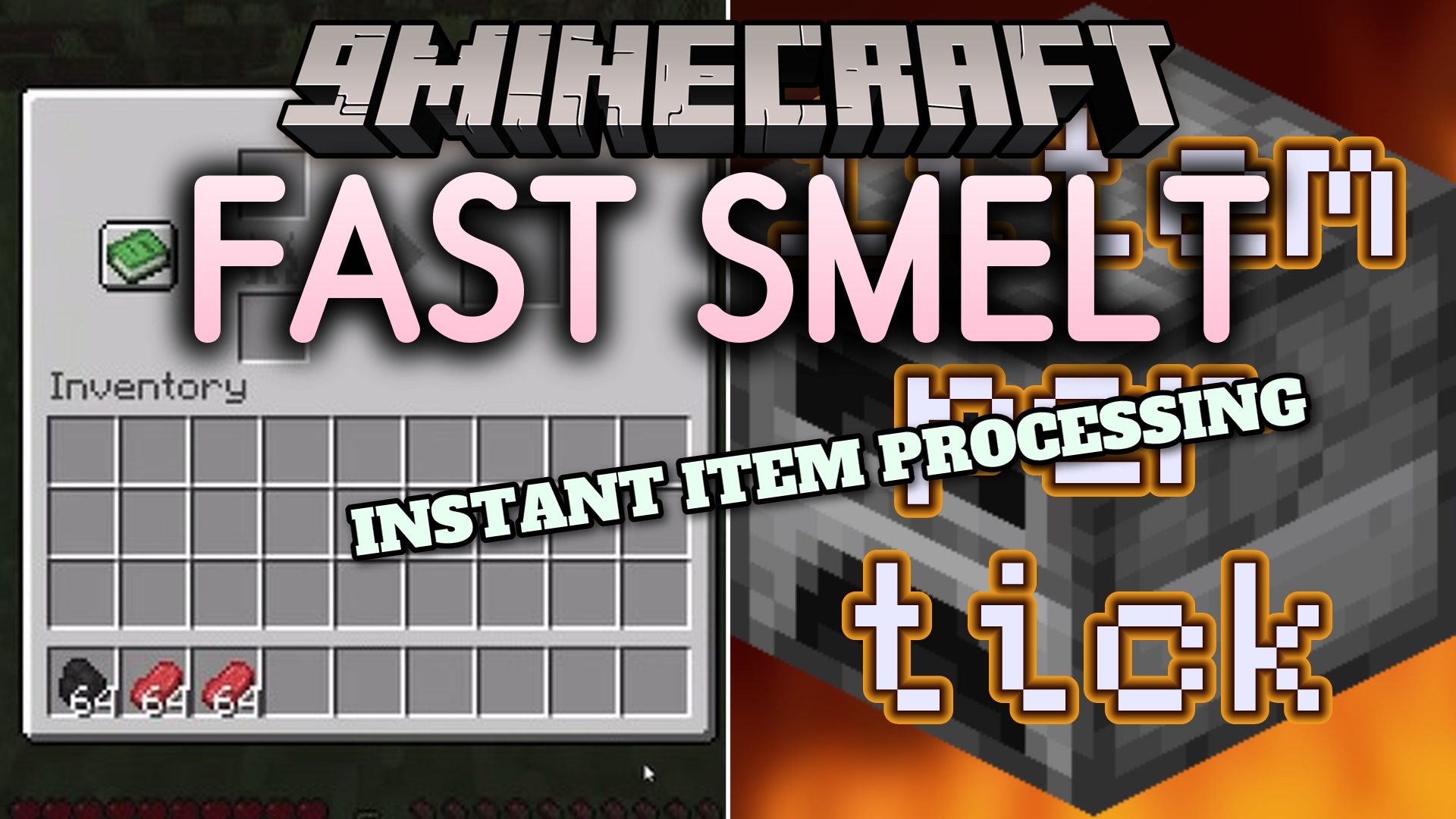 Fast Smelt Data Pack (26.2, 1.21.1) – Instantly Smelt Ores After Every Mining