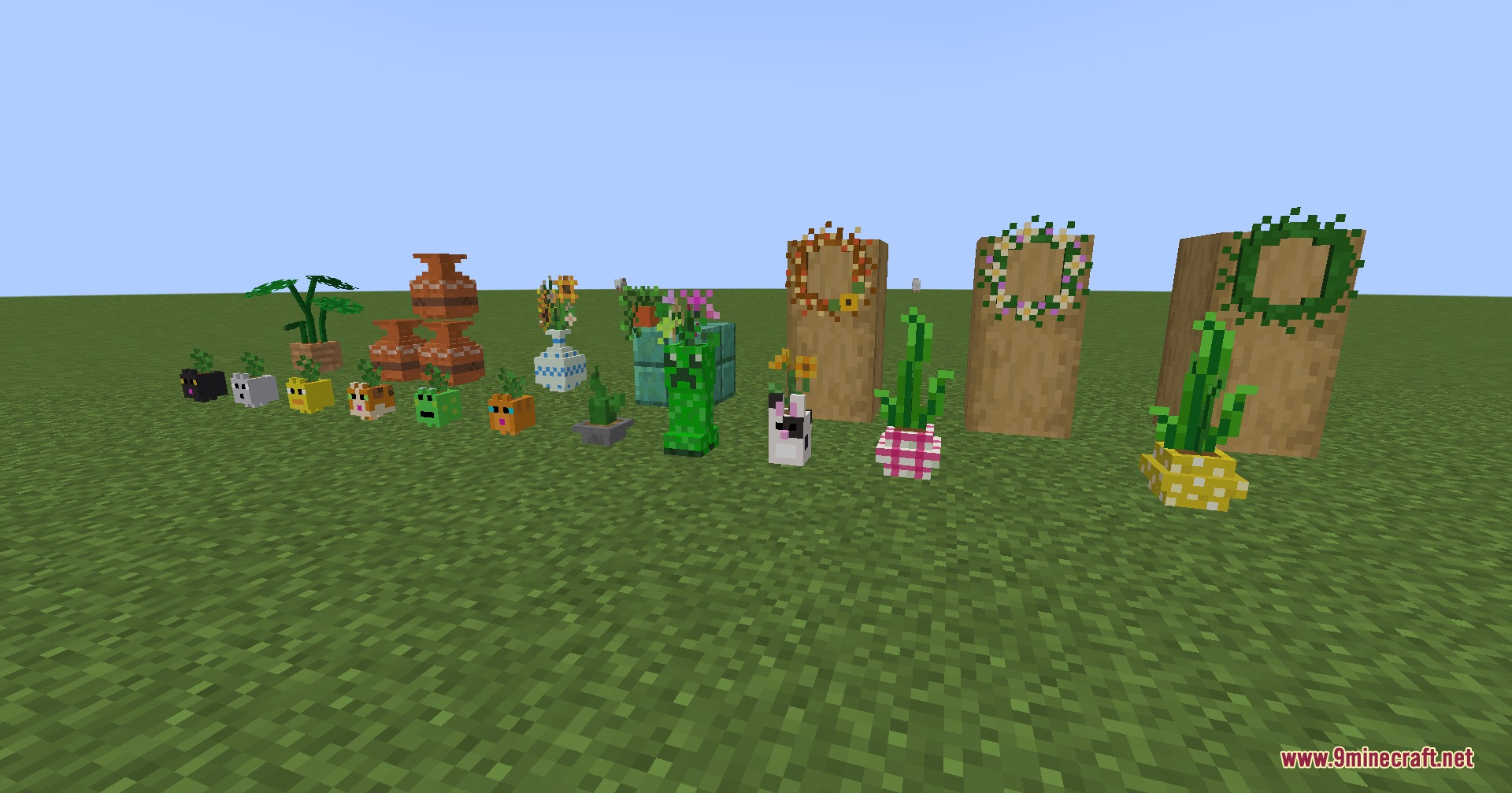 Fay's Plants Mod Screenshot 8 A collection of unique animal themed flower pots and decorative wreaths