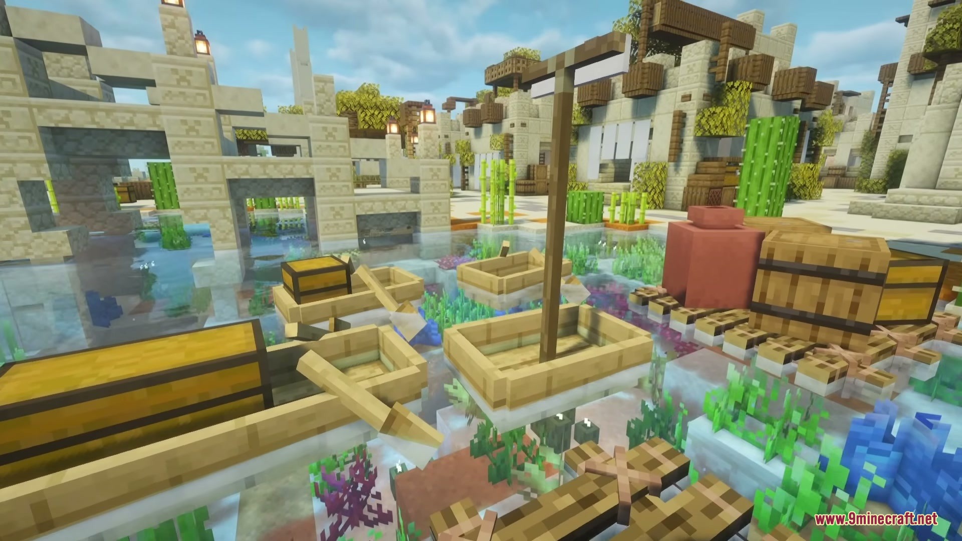 Fish N' Ships Mod (1.21.1, 1.20.1) – Build Massive Ships to Haul Cargo — screenshot 2