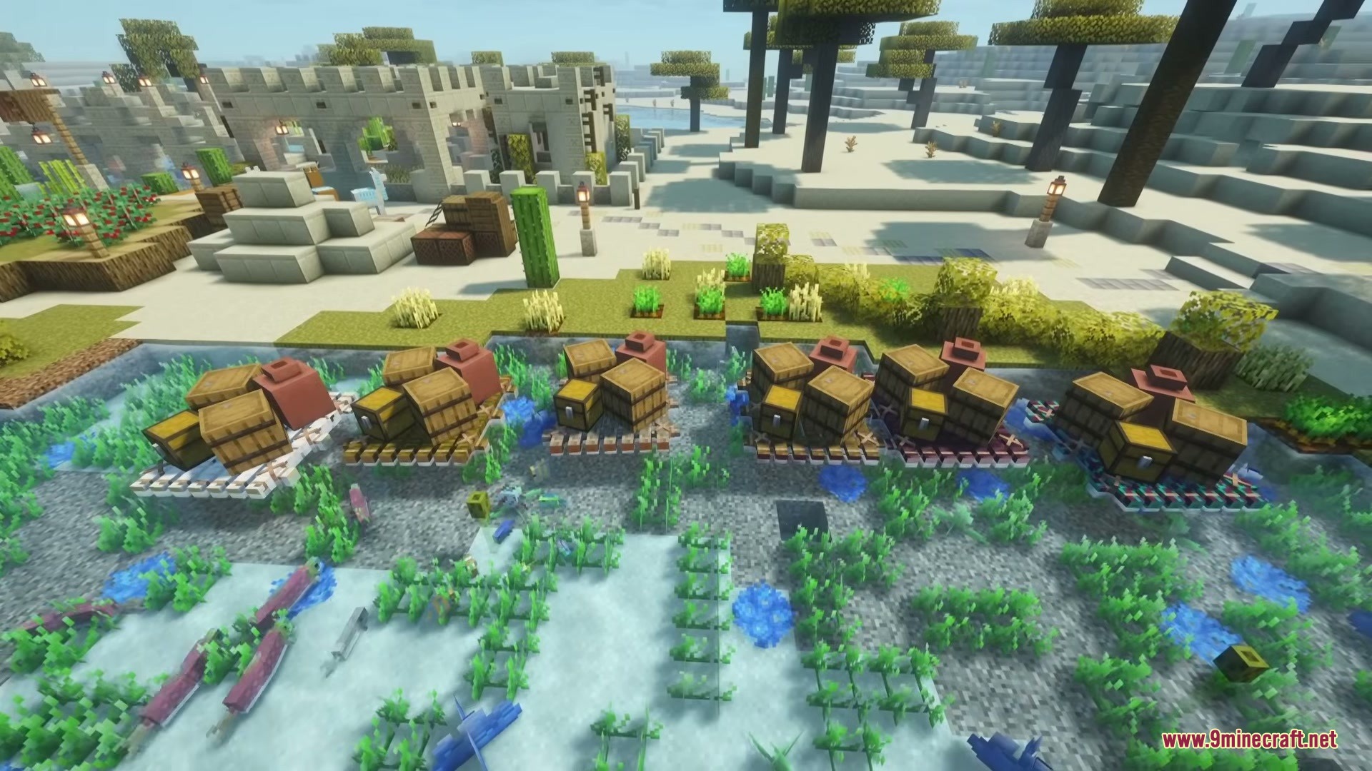 Fish N' Ships Mod (1.21.1, 1.20.1) – Build Massive Ships to Haul Cargo — screenshot 3