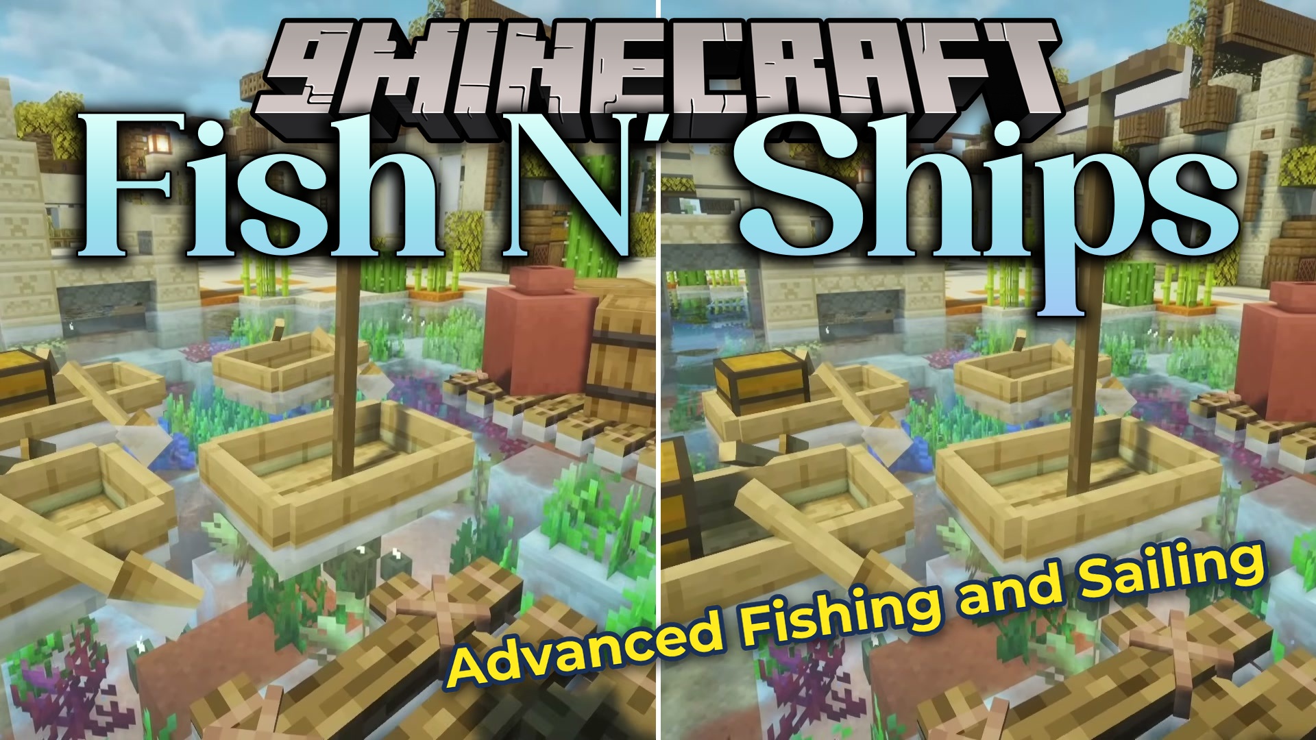 Fish N' Ships Mod (1.21.1, 1.20.1) – Build Massive Ships to Haul Cargo