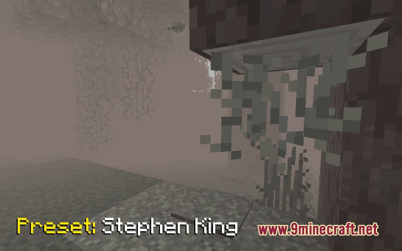 Foggy Pale Garden FPG X Polytone Resource Pack Screenshot 6 Dense white fog creates a spooky atmosphere in the pale garden biome