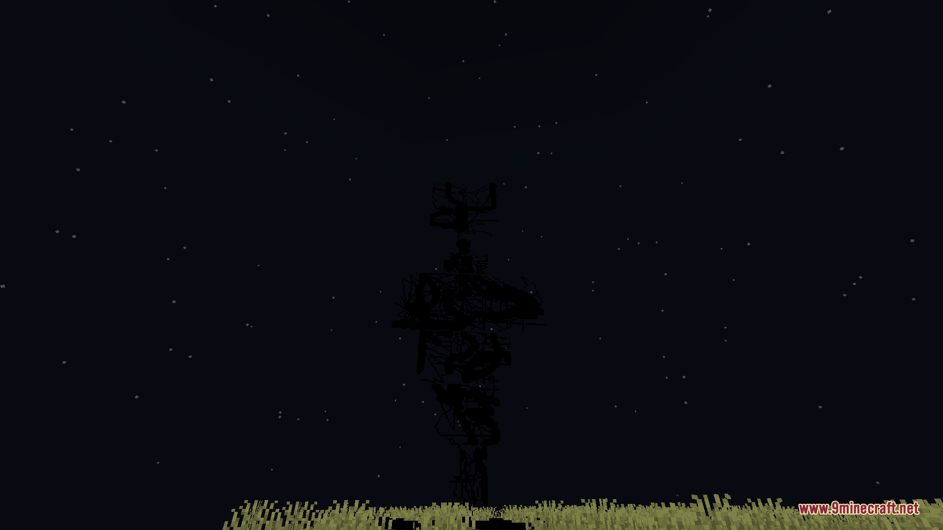 Fun Aether Mod Screenshot 3 A mysterious forgotten structure towers over the landscape under a starry night sky