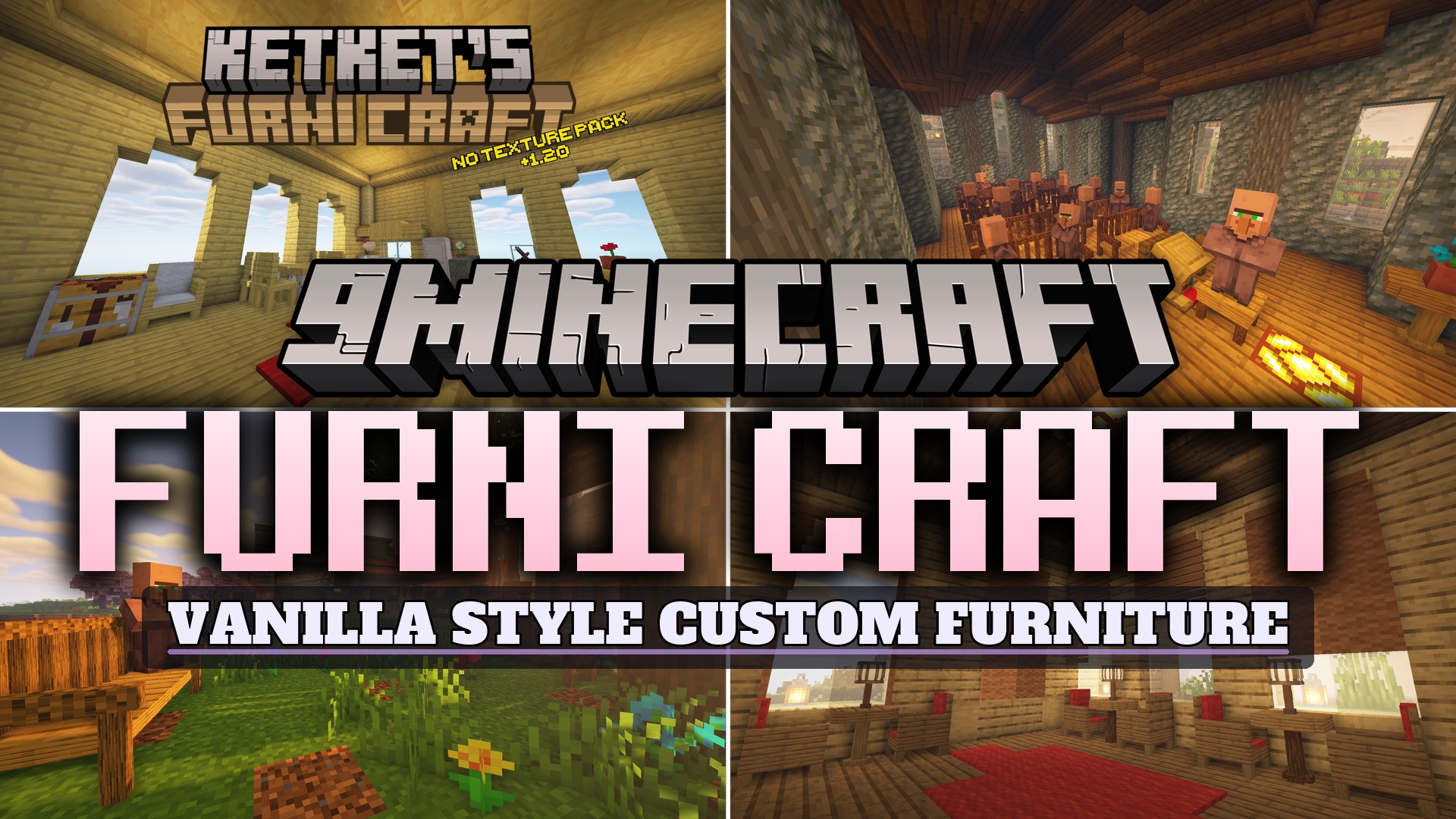 Furni Craft Data Pack (26.2, 1.20.1) – Furnish Your Base with Working Chairs
