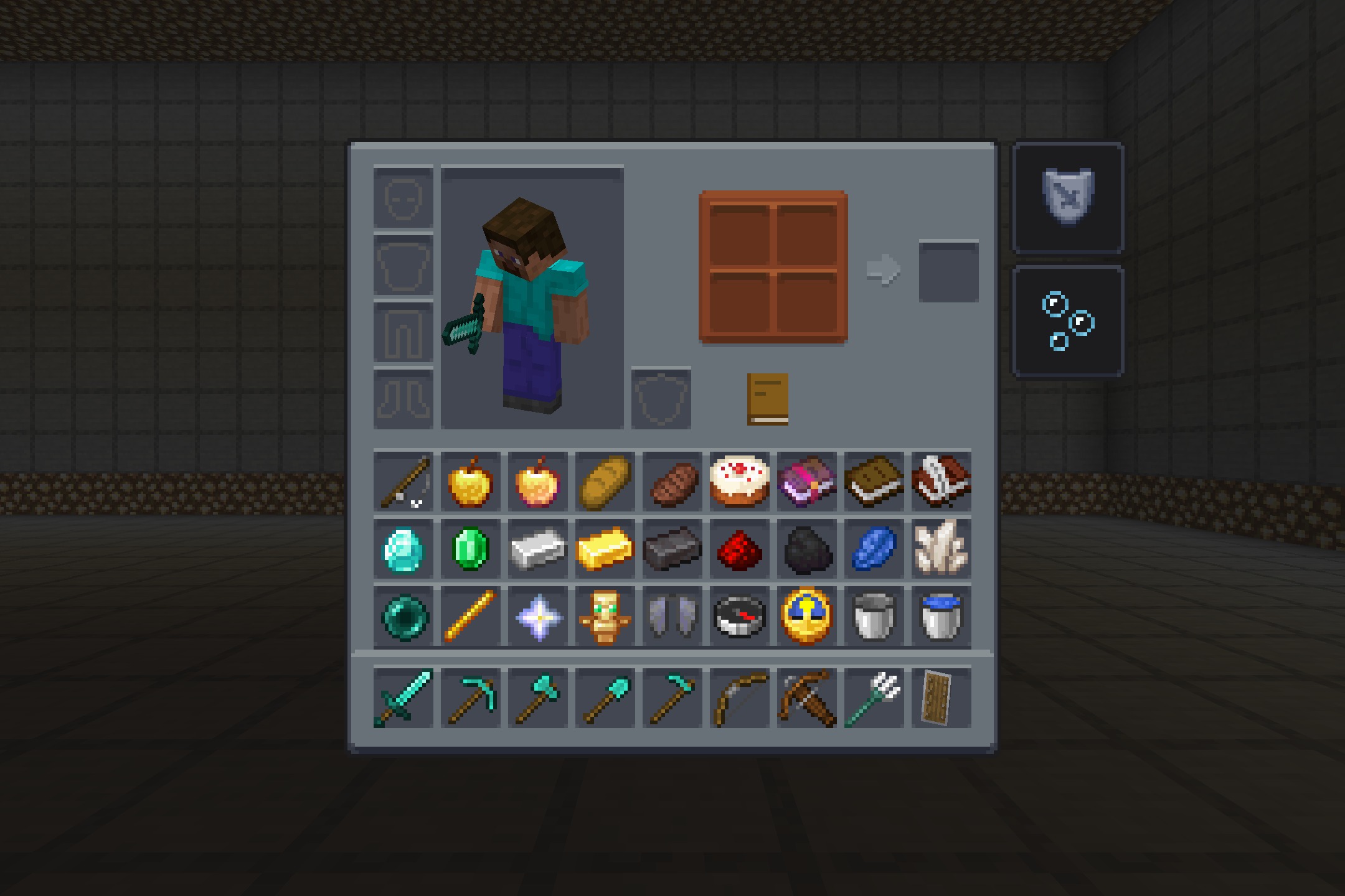 GUI Revision+ Resource Pack (26.2, 1.20.1) – Sleek Dark Mode Look for Vanilla — screenshot 3
