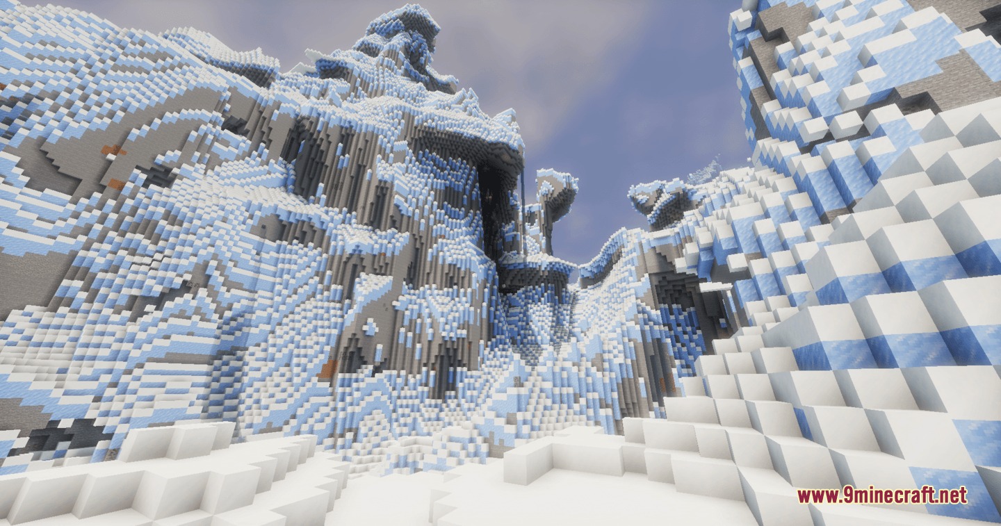 Galaxy Under Chaos a Star Wars Experience Mod Screenshot 3 Towering frozen mountains and icy cliffs on the snowy planet of Ilum