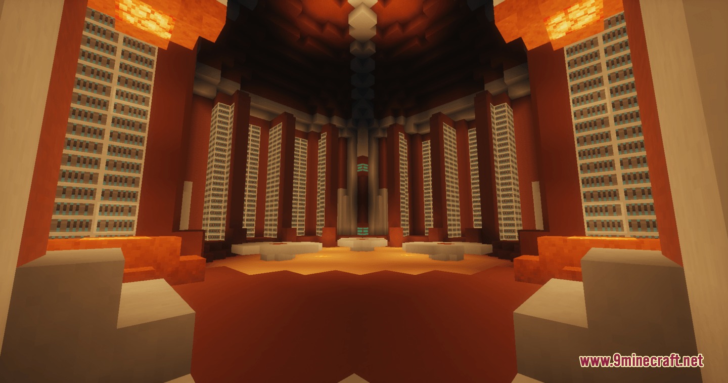 Galaxy Under Chaos a Star Wars Experience Mod Screenshot 5 Grand circular library interior featuring tall bookshelves and warm ambient lighting