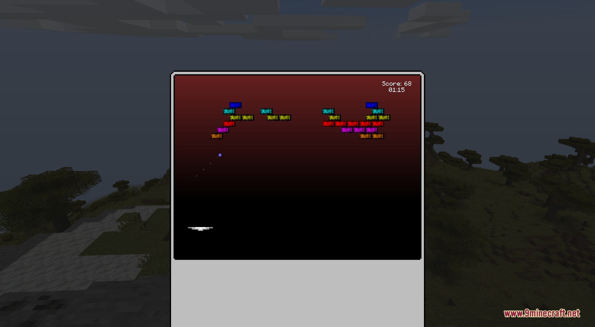 Gamer's Glee by DiamondWalker Mod Screenshot 4 The Gameblock console screen showing progress in a brick breaking arcade game