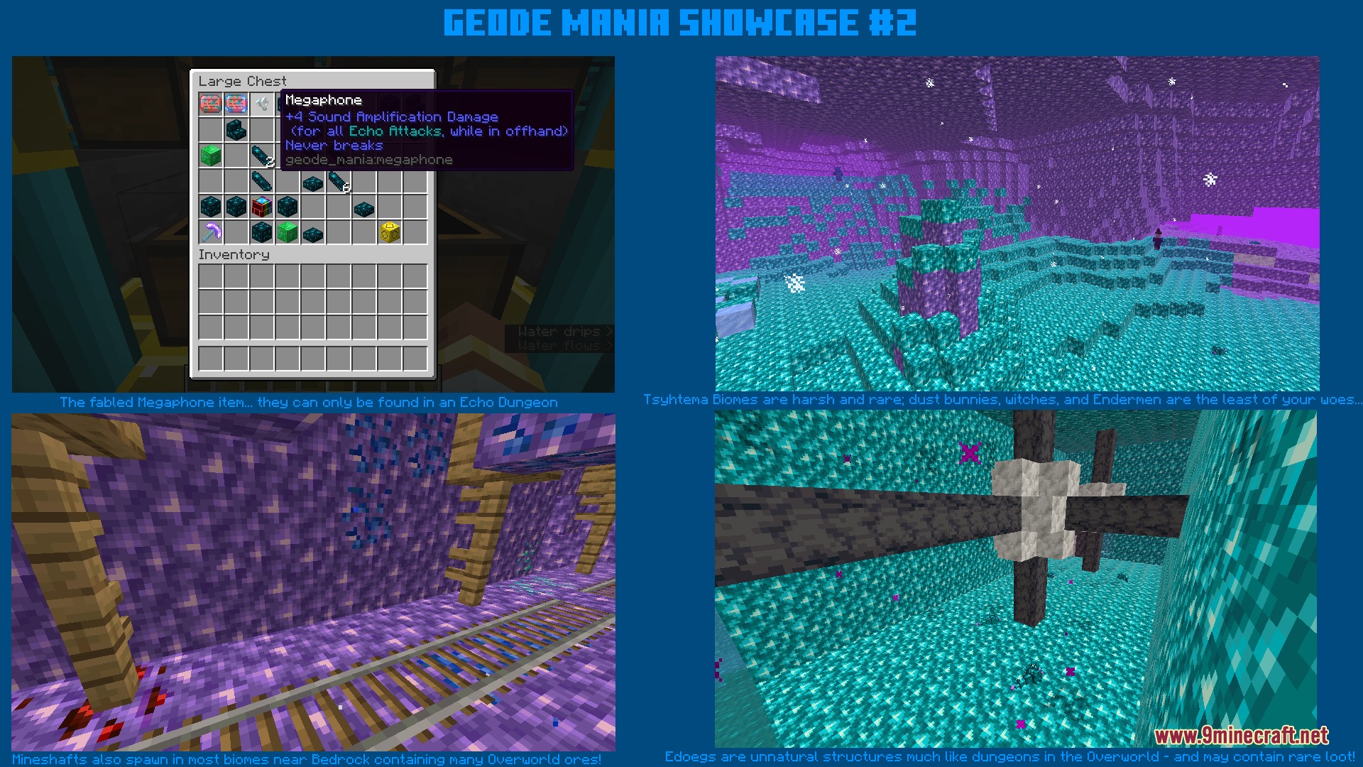 Geode Mania Mod (1.21.1, 1.20.1) – Conquer Crystal Dimensions with Sonic Blast — screenshot 3
