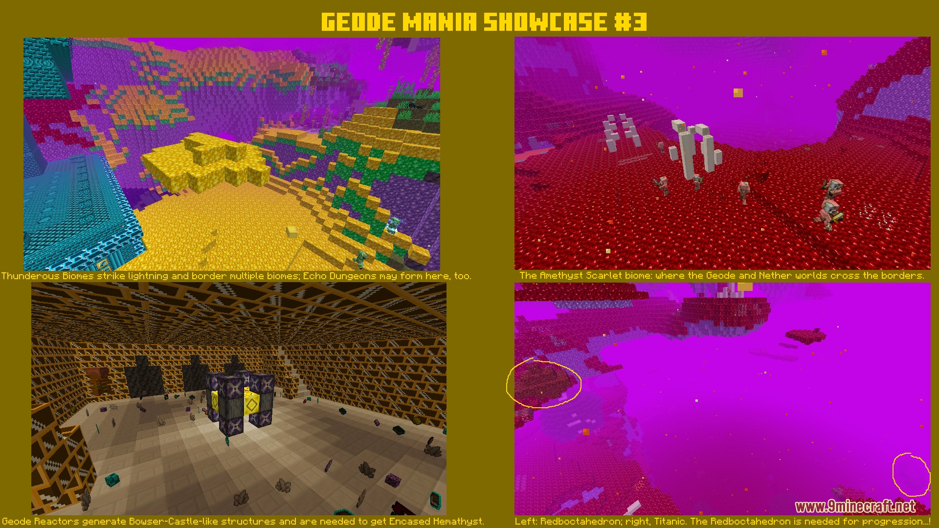Geode Mania Mod (1.21.1, 1.20.1) – Conquer Crystal Dimensions with Sonic Blast — screenshot 5