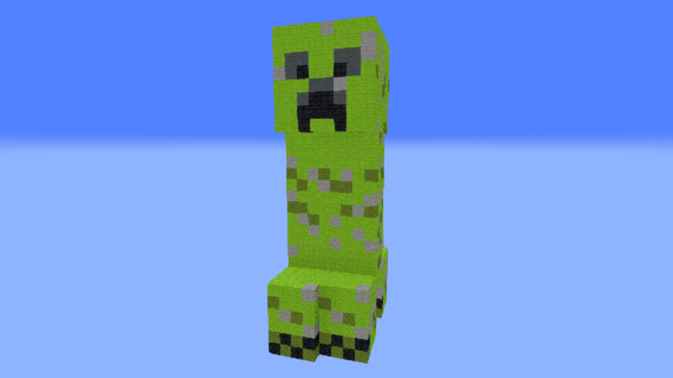 Giant Creeper Minecraft Schematic Thumbnail