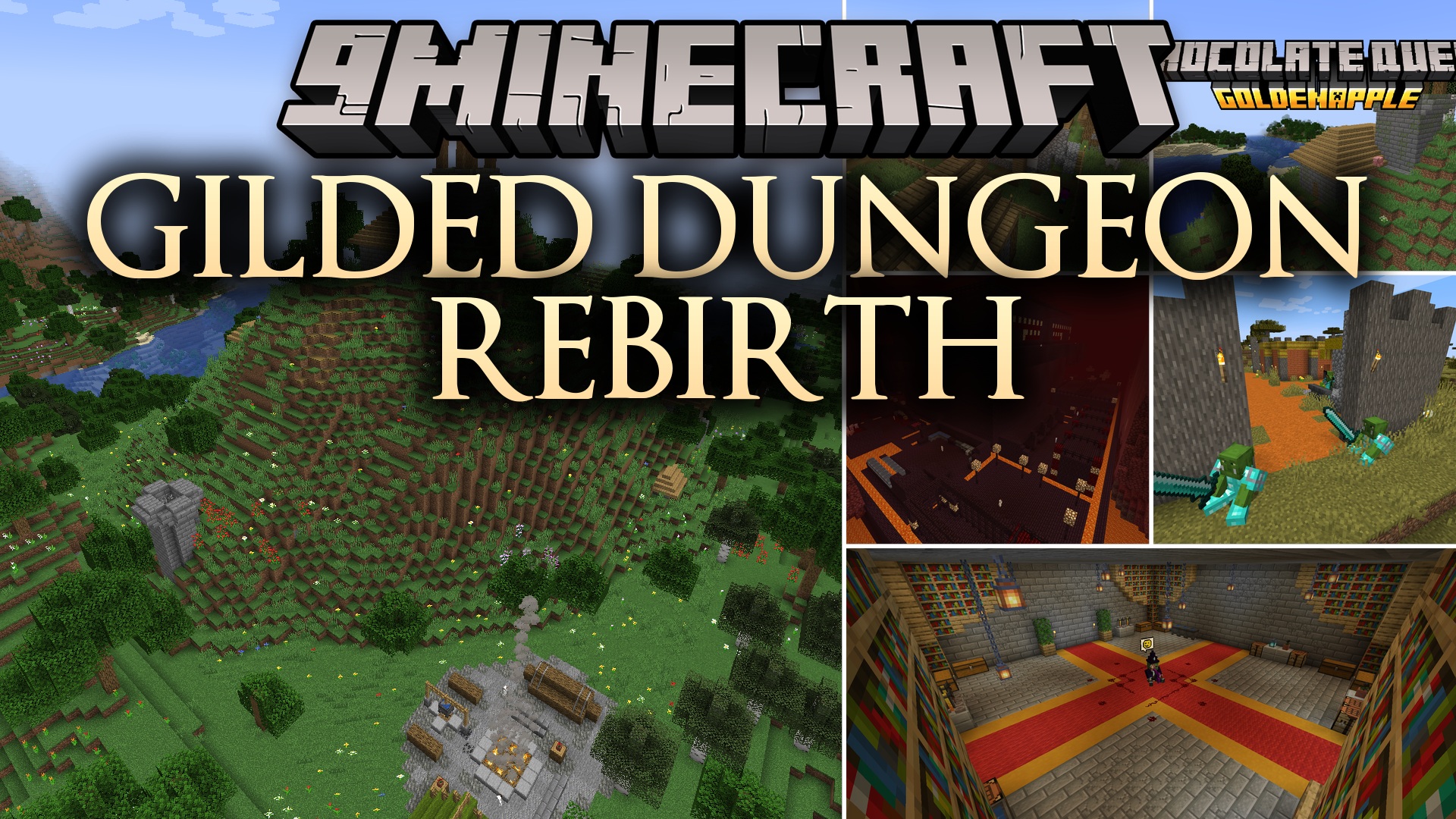 Gilded Dungeon Rebirth Mod (1.20.1) – Conquer Deadly Castles and Battle Fierce