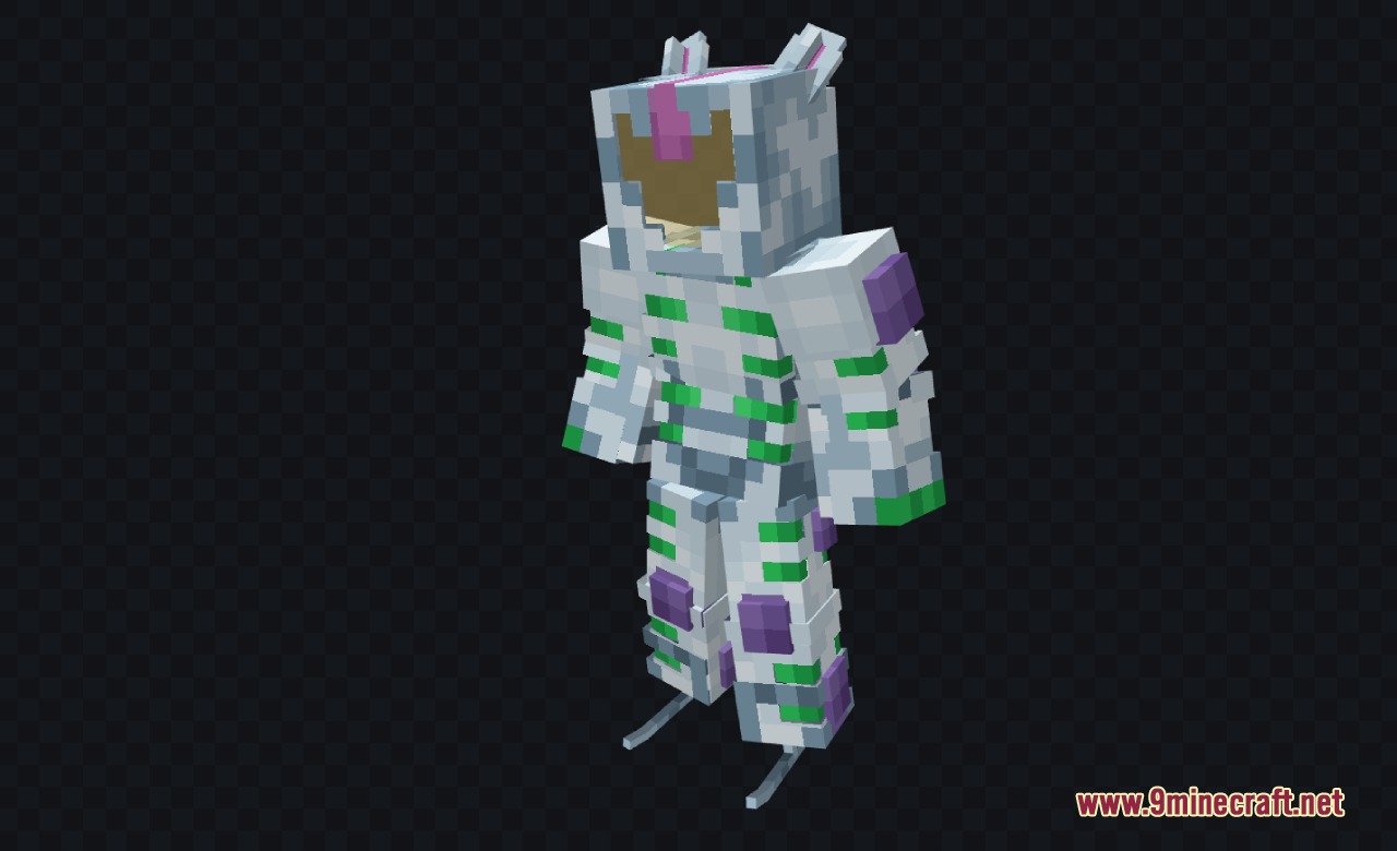 Glacial Suite Mastery Mod Screenshot 4 A detailed view of the custom ice armor suit for Minecraft