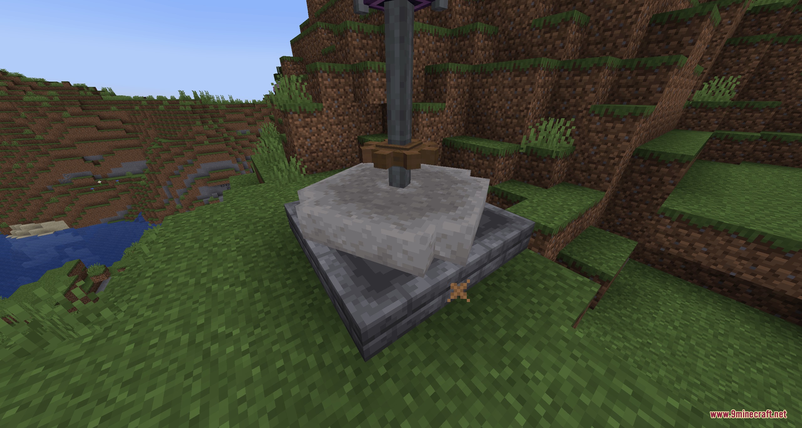 Grit and Gristle Mod Screenshot 1 A millstone block for early game processing in the Grit and Gristle mod