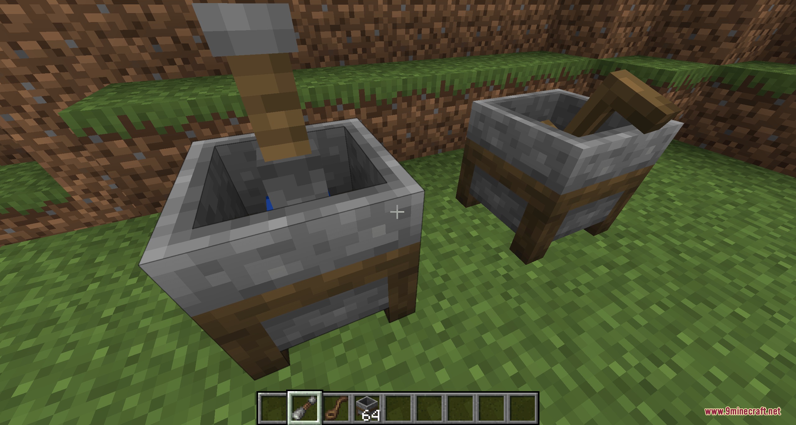 Grit and Gristle Mod Screenshot 2 Manual mortar and pestle workstations for grinding and mixing various ingredients