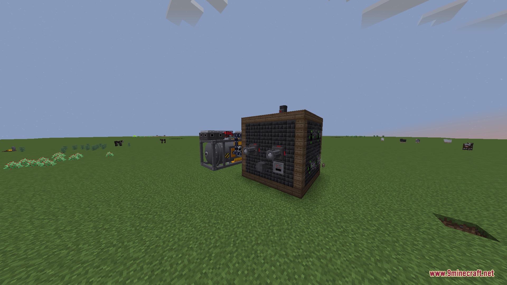 A large industrial machine with control panels from the Nuclear Tech mod