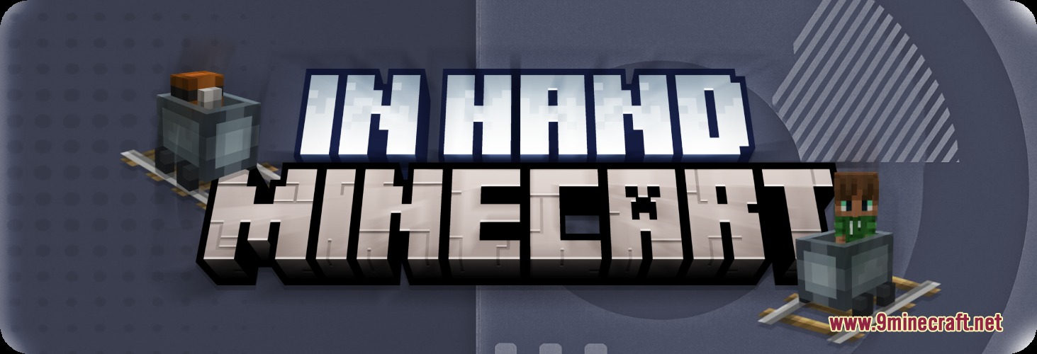 Hand Minecart Resource Pack (1.21.11) – Tiny 3D Minecarts in Your Hands — screenshot 1