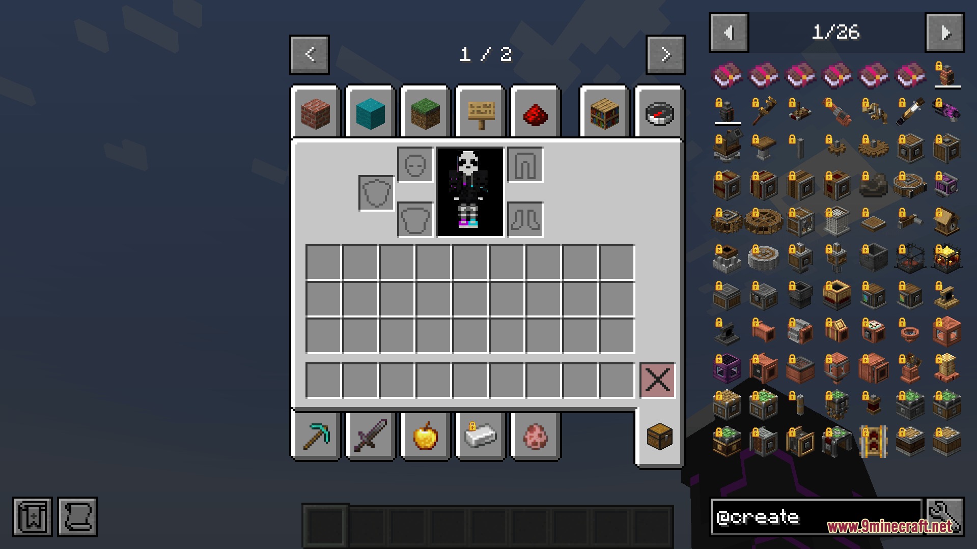 History Stages Mod Screenshot 3 A player inventory displaying various items locked behind specific game stages