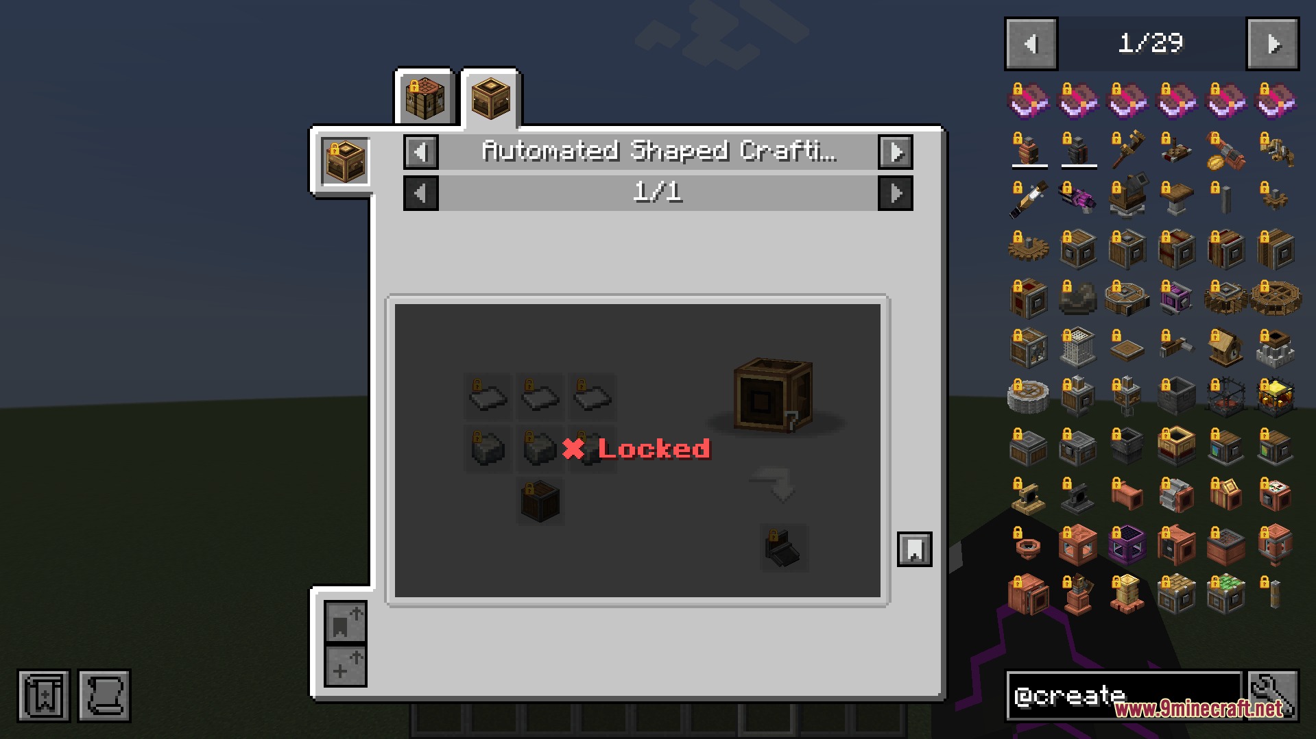 History Stages Mod Screenshot 5 History Stages Mod user interface showing a locked crafting recipe