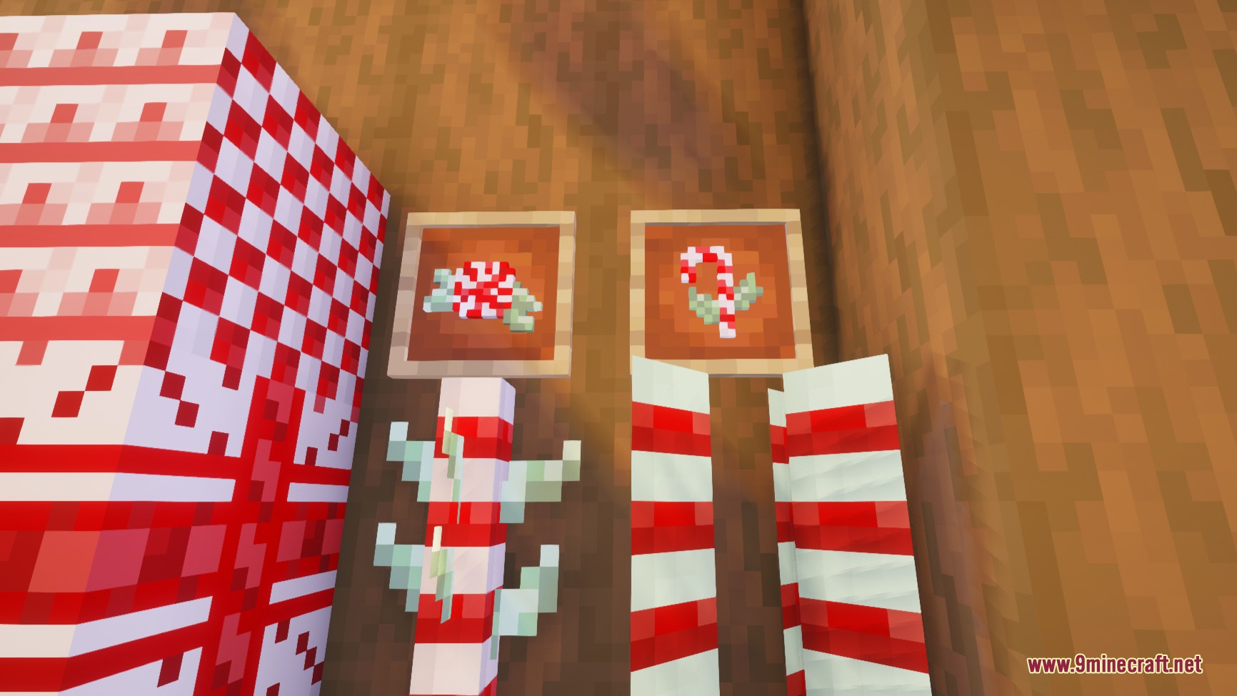Holiday Whimsy Resource Pack (26.2, 1.21.11) – Festive Candy Canes — screenshot 1