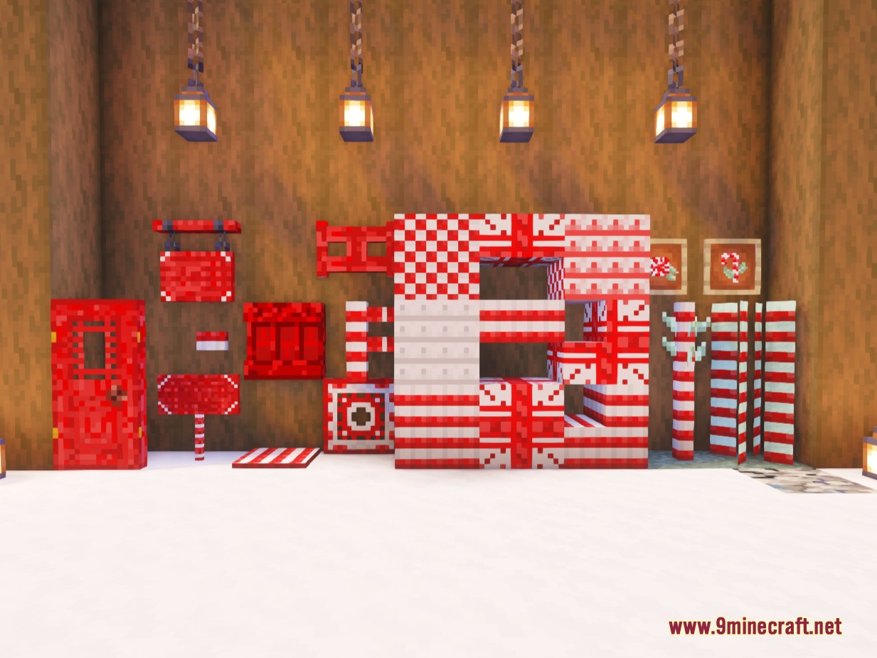 Holiday Whimsy Resource Pack (26.2, 1.21.11) – Festive Candy Canes — screenshot 8