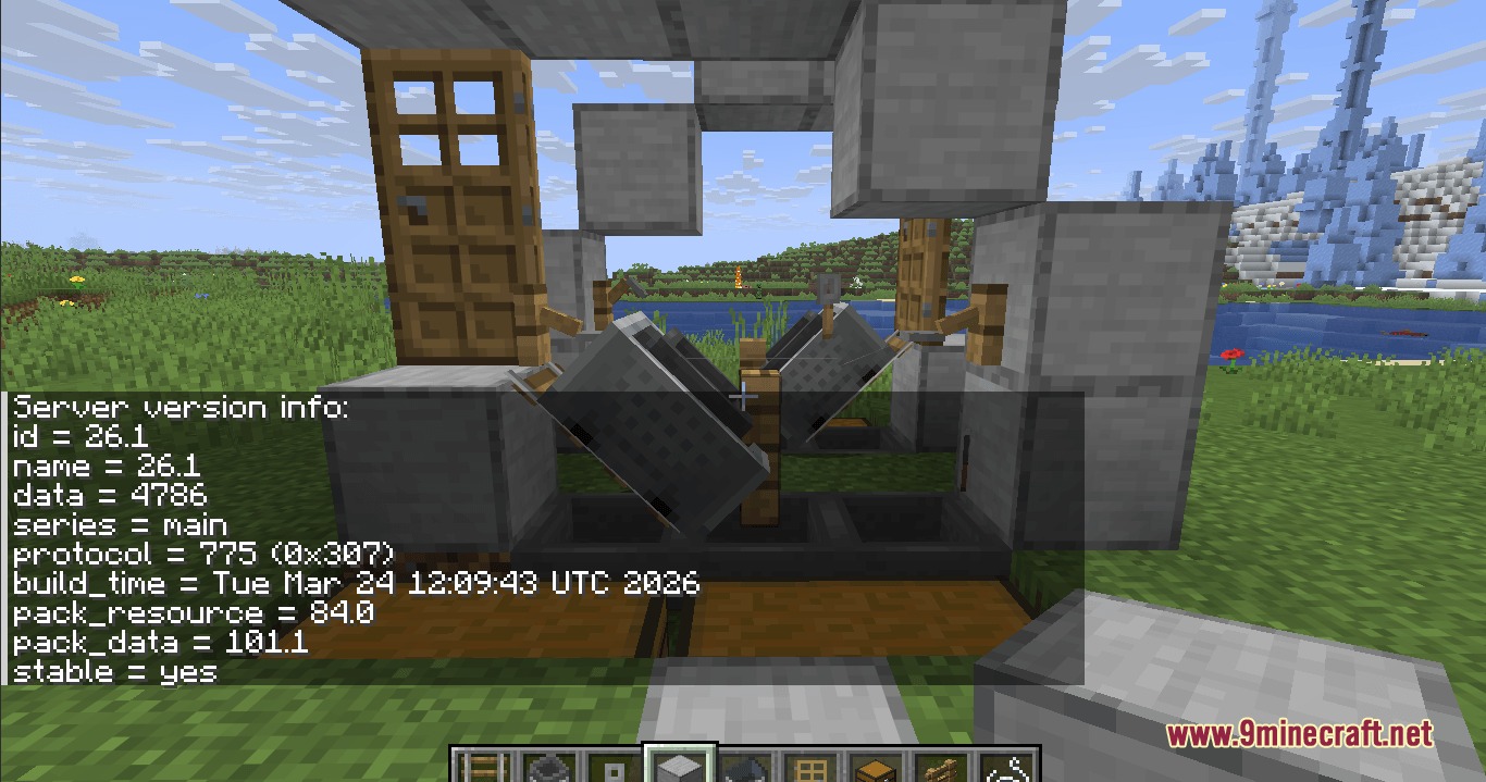 Server version information displayed over the tripwire hook duplication machine