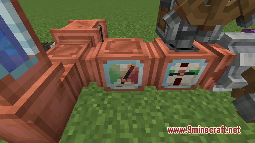 Pressure gauges and copper pipes from the Hydraulic Kinetic Links Mod