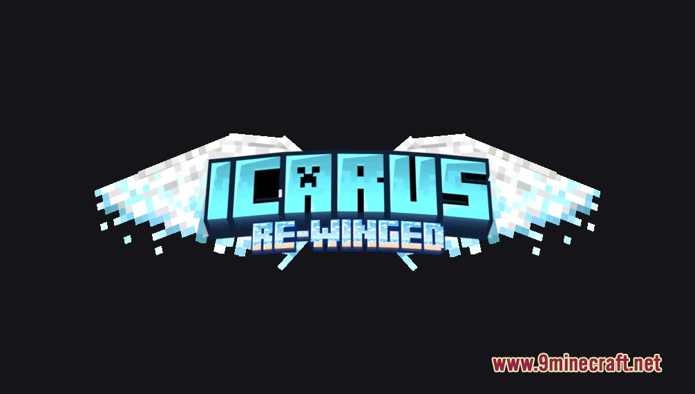 Icarus Re Winged by R3ynex Mod Screenshot 1 The official logo for the Icarus Re Winged Minecraft mod with wings
