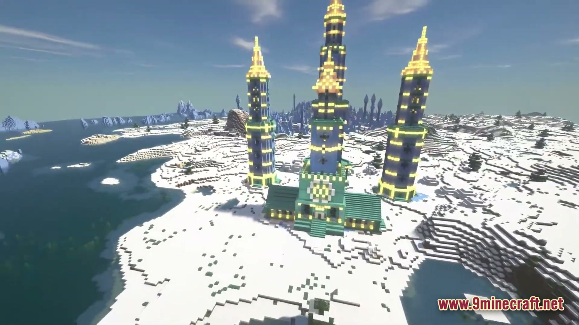 Ice Castle Survival Spawn Map (26.2, 1.20.1) – Defend Your Frozen Fortress — screenshot 1