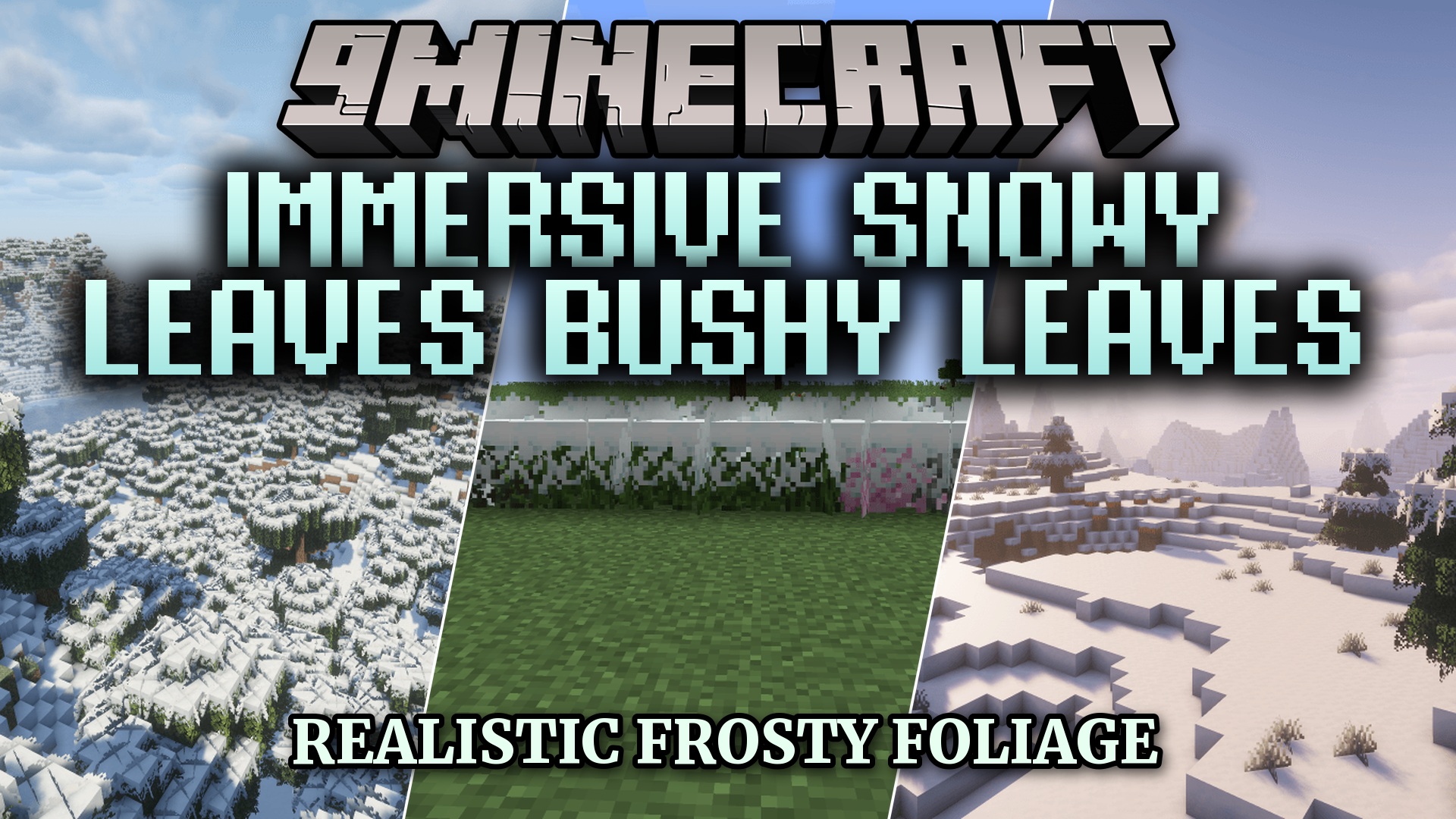 Immersive Snowy Leaves Bushy Leaves Resource Pack