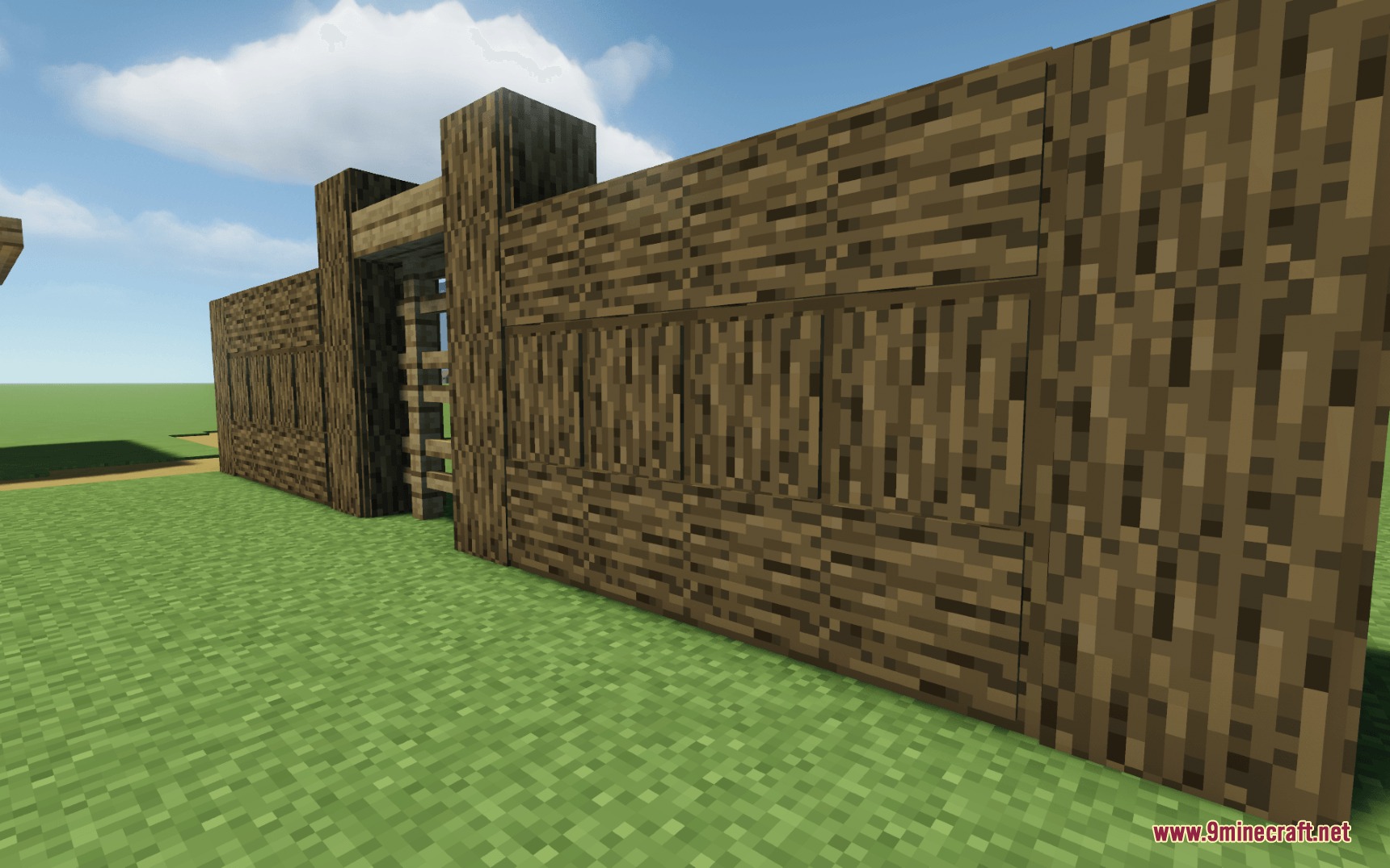 Improved Logs Resource Pack Screenshot 6 Improved Logs Resource Pack adds 3D rounded shapes to oak wood blocks