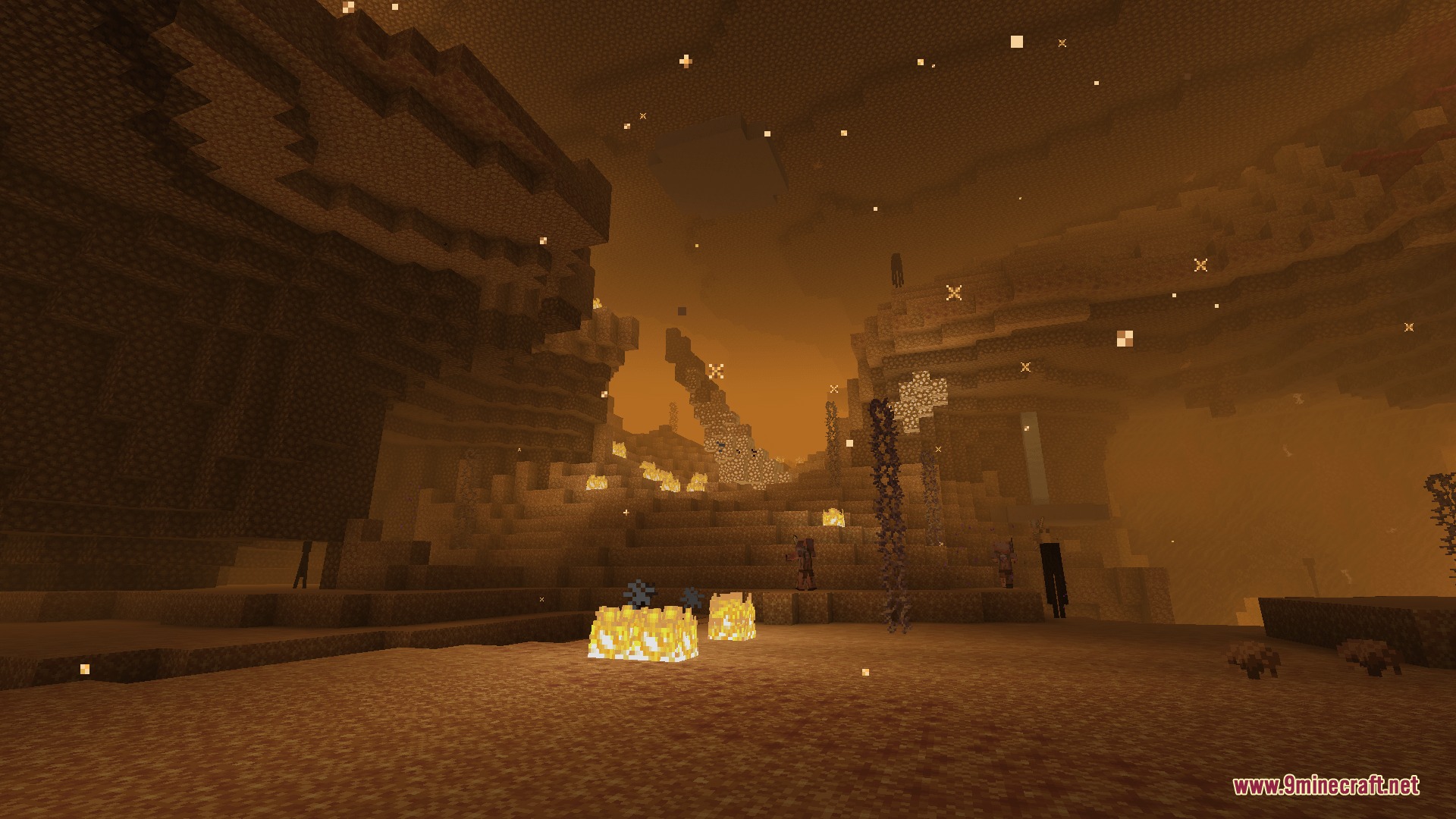 Infernal Expansion Redux Mod Screenshot 3 The Infernal Expansion Redux Mod adds a luminous canyon with glowing shimmer sand